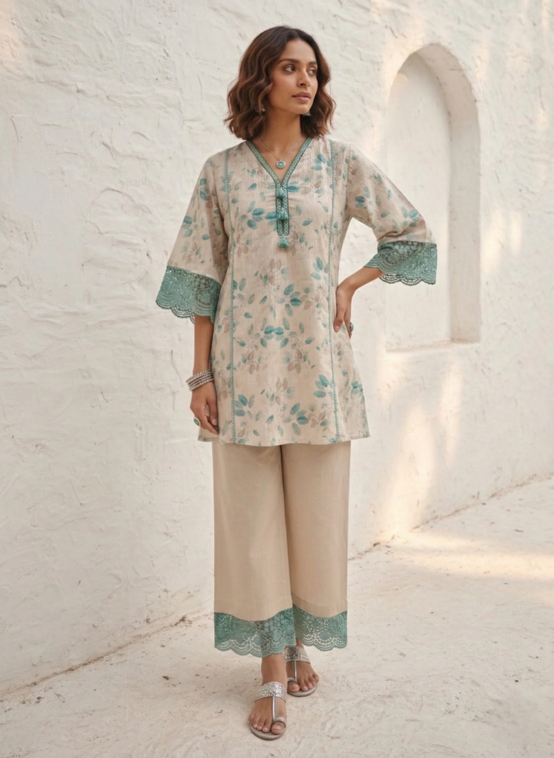 Swades sea cotton co-ord set - Image 3