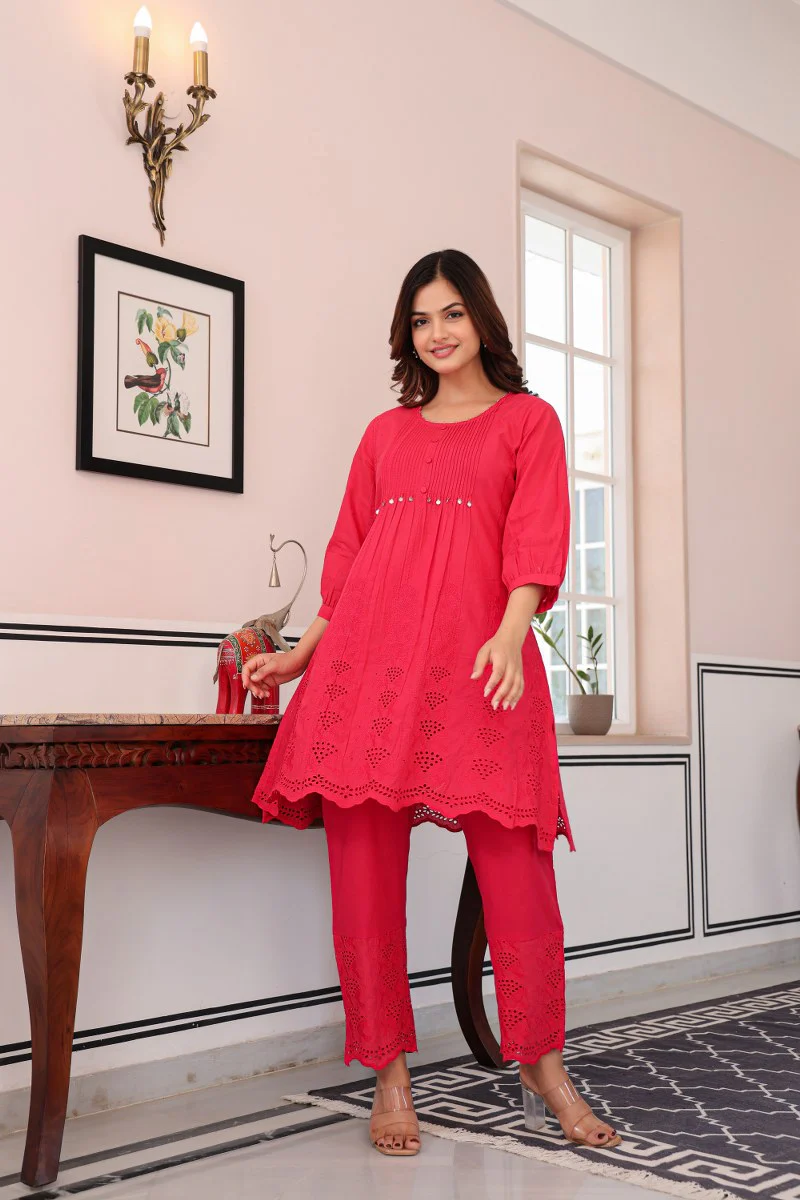 Tiara Strawberry Cotton Co-ord Set - Image 4