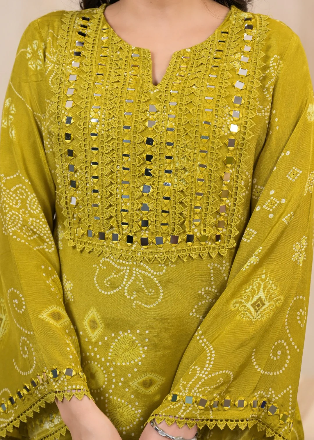 Kara Sage Full Work Premium Co-ord set - Image 8