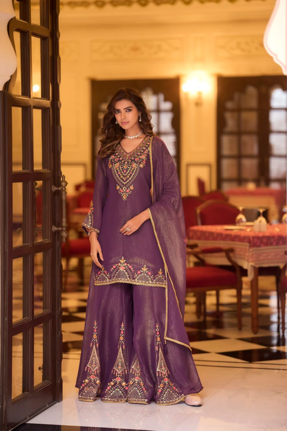 Garcha iris full work suit set - Image 4