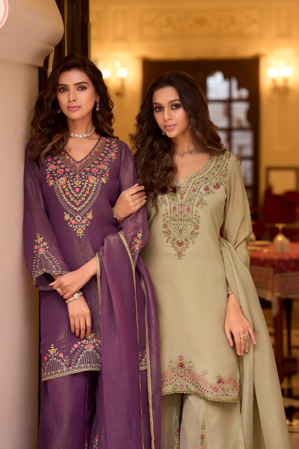 Garcha iris full work suit set - Image 6