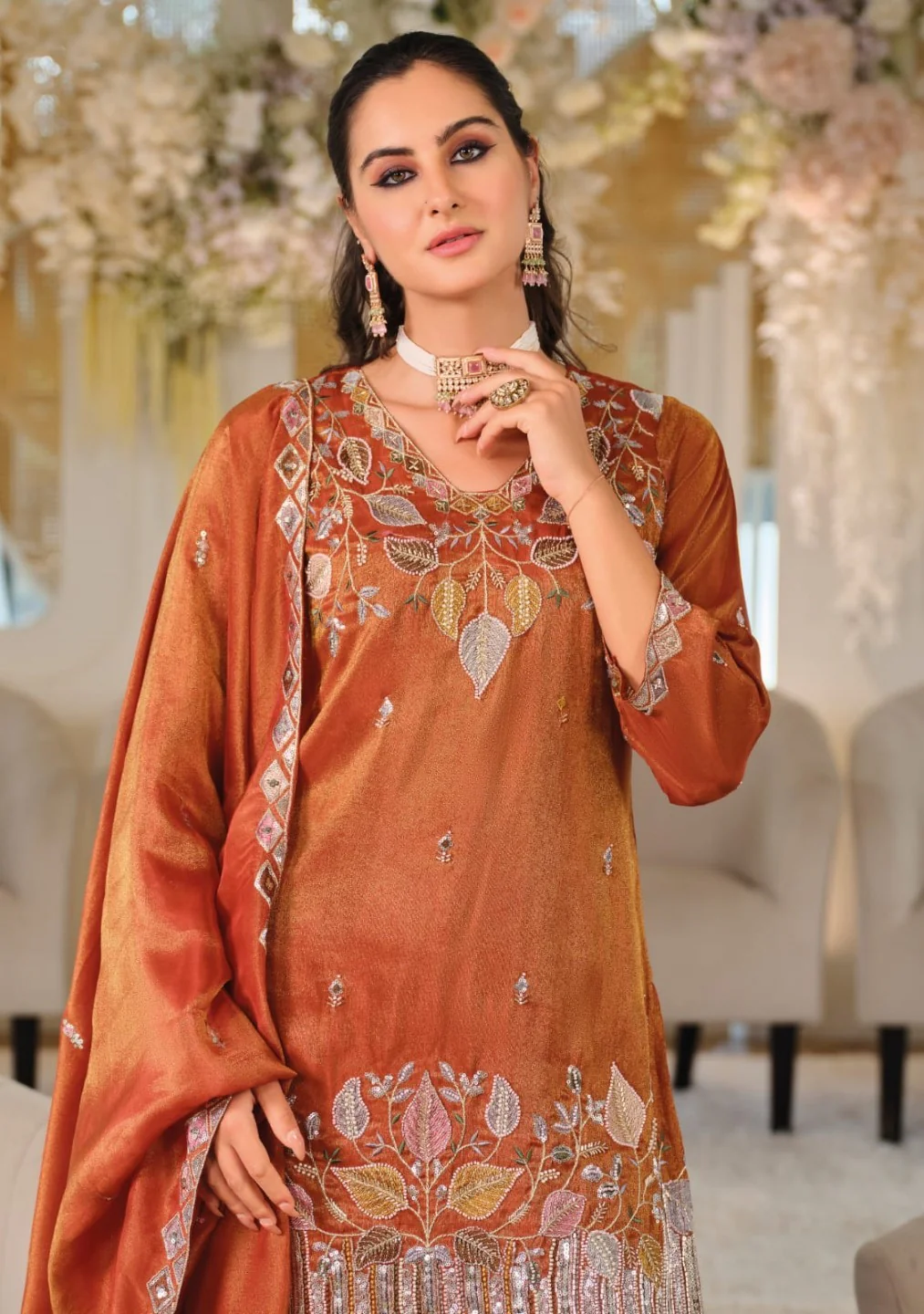 Areesa copper full work suit set - Image 2