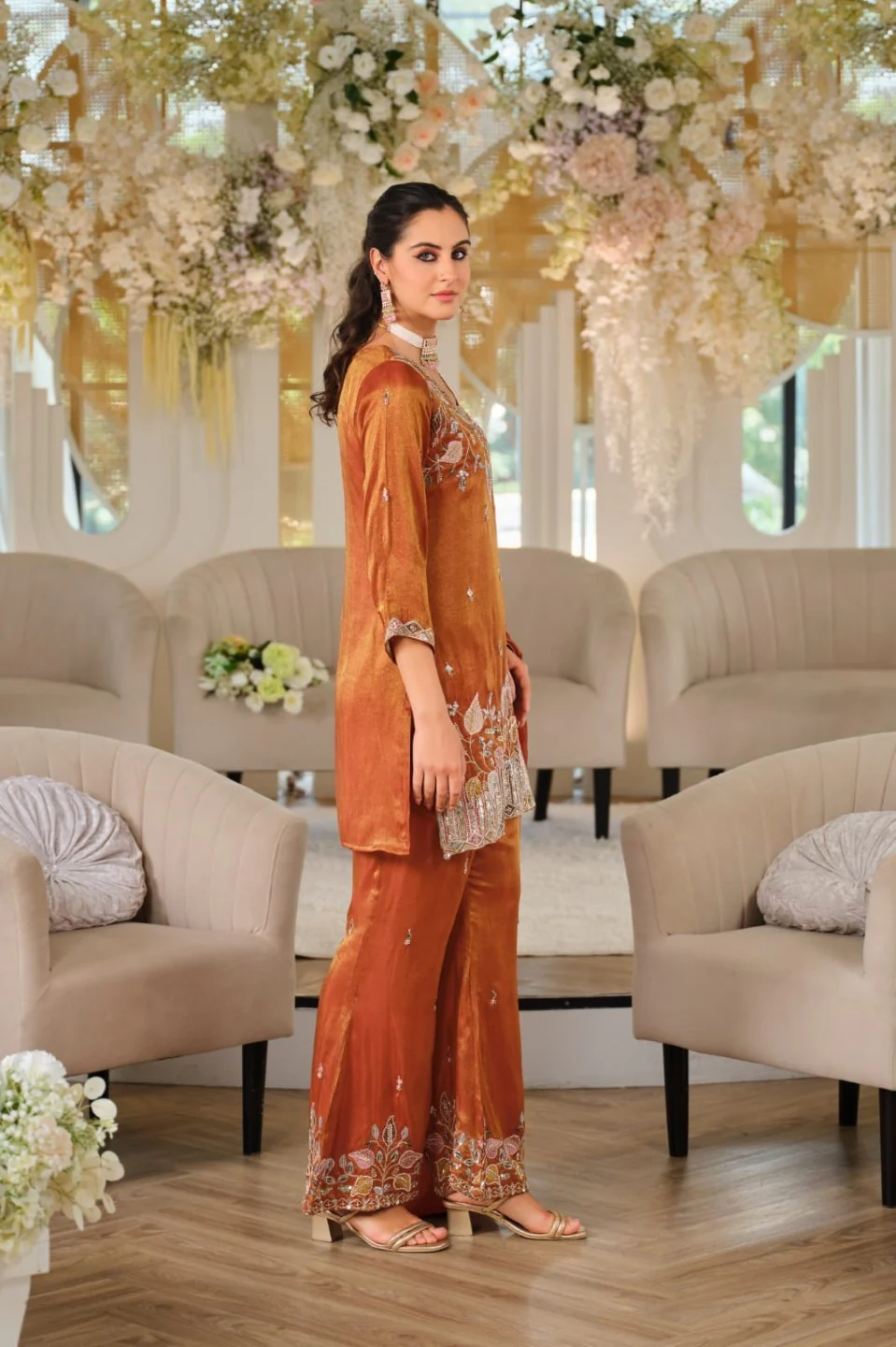 Areesa copper full work suit set - Image 6