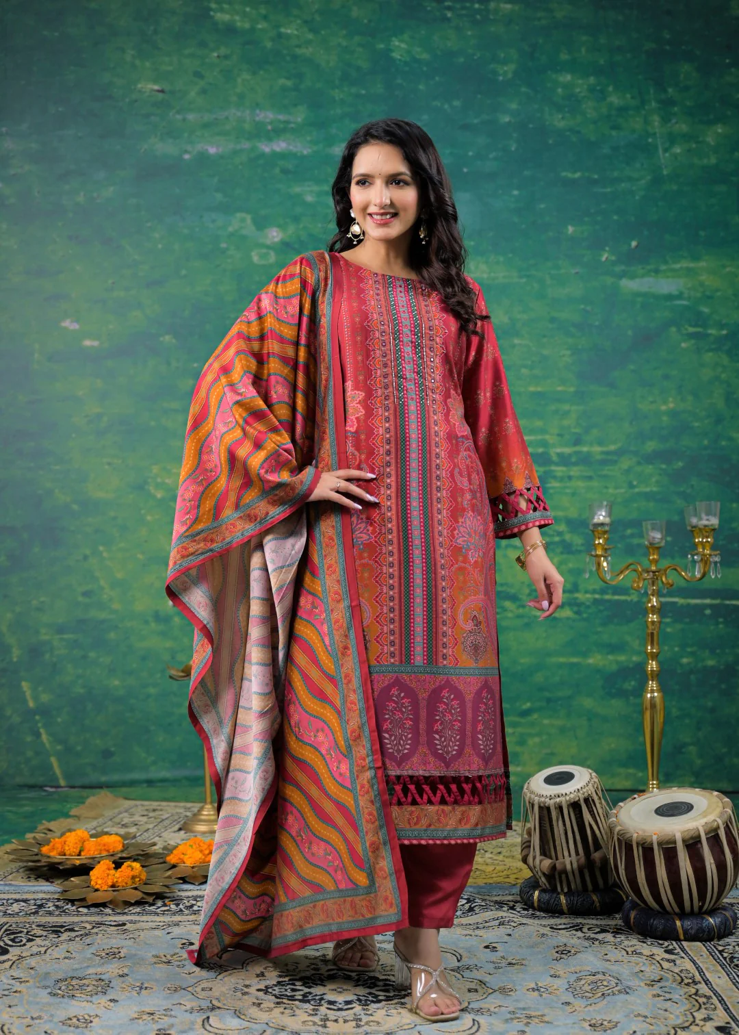 Rabha Ruby Printed Suit Set - Image 5