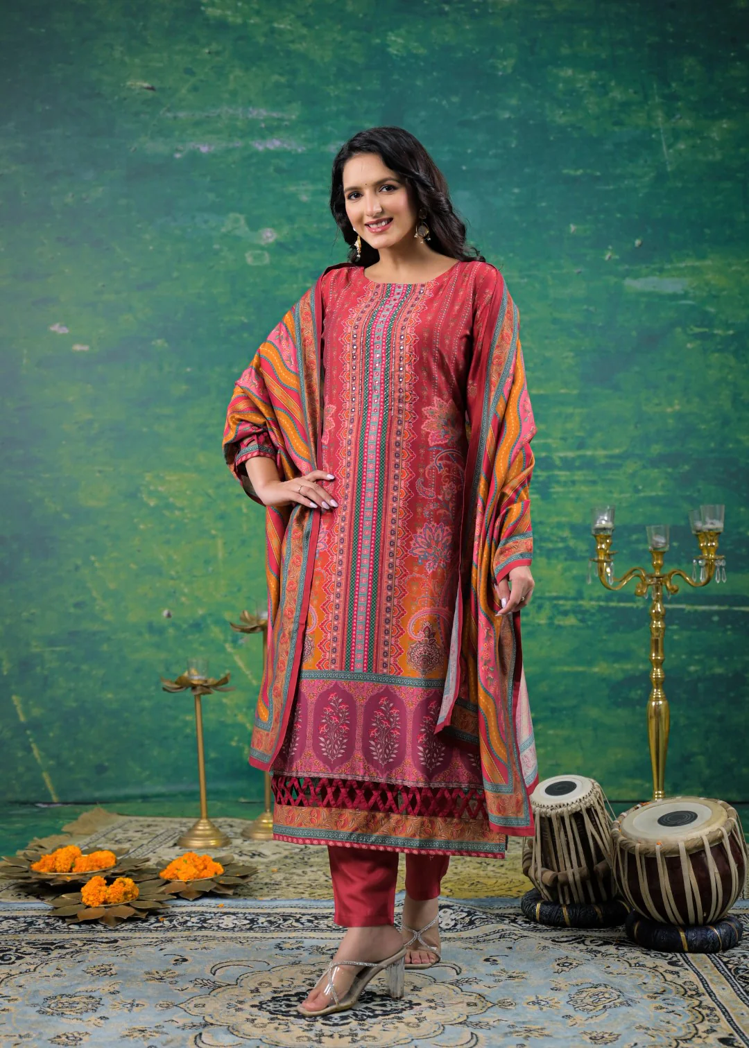 Rabha Ruby Printed Suit Set - Image 6