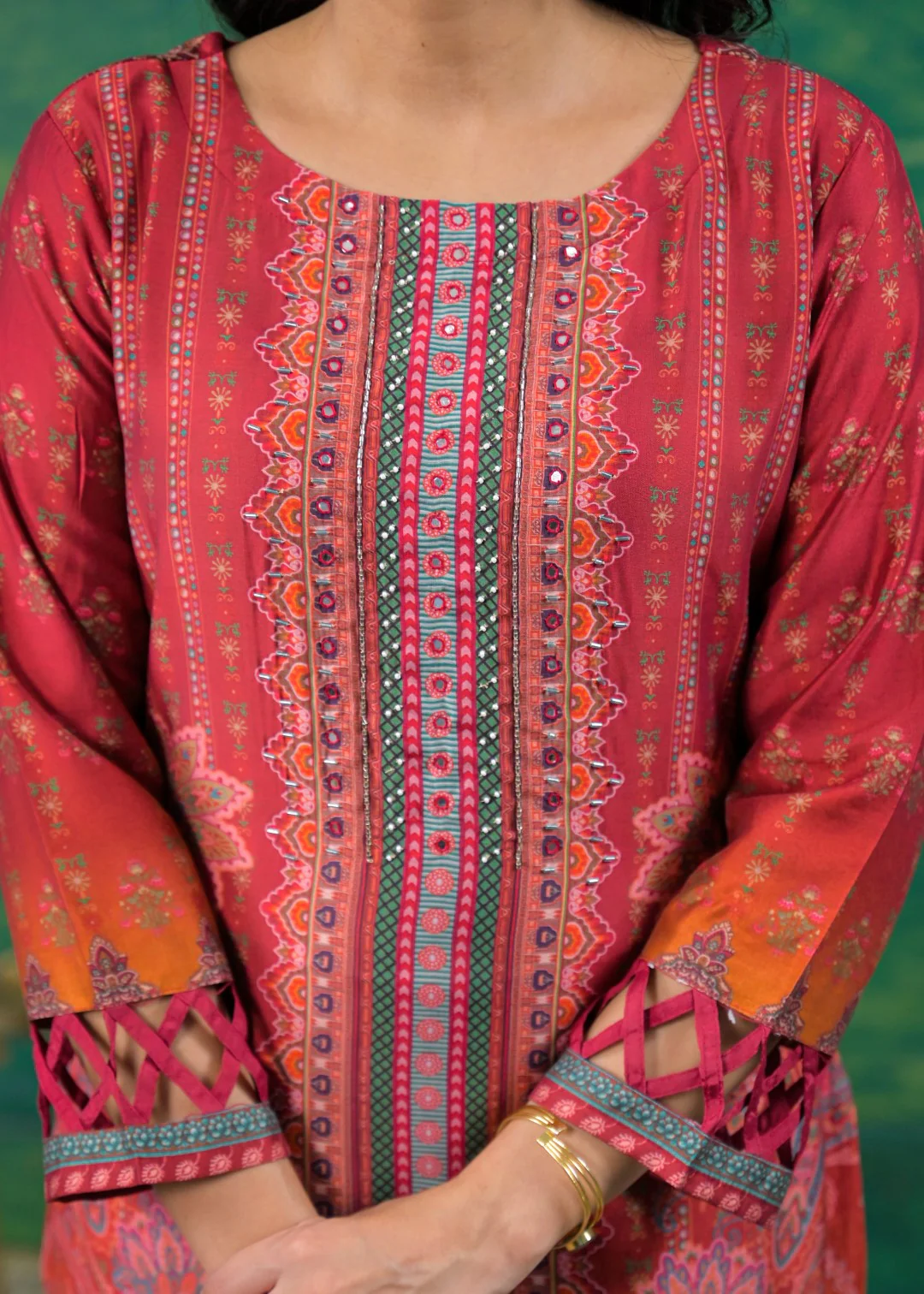 Rabha Ruby Printed Suit Set - Image 7