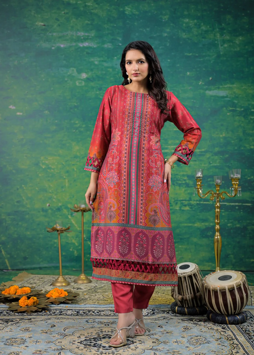 Rabha Ruby Printed Suit Set - Image 9
