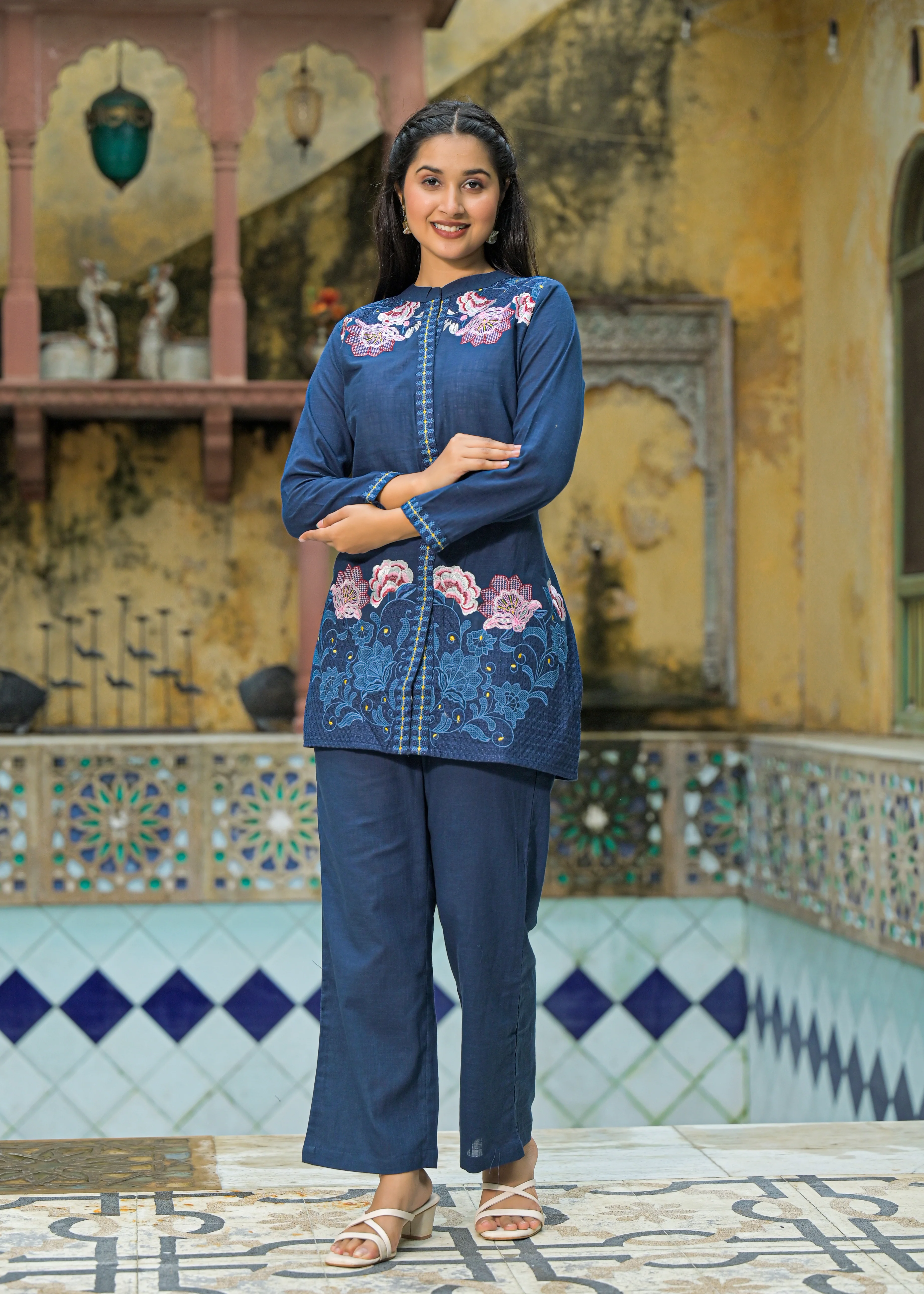 Sanjana hibis Embroidered Co-ord Set - Image 3