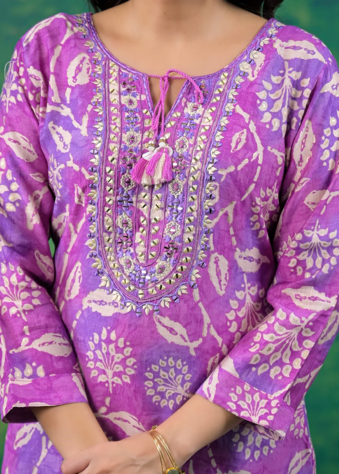 Shanti Imperial Printed Work Suit Set - Image 8