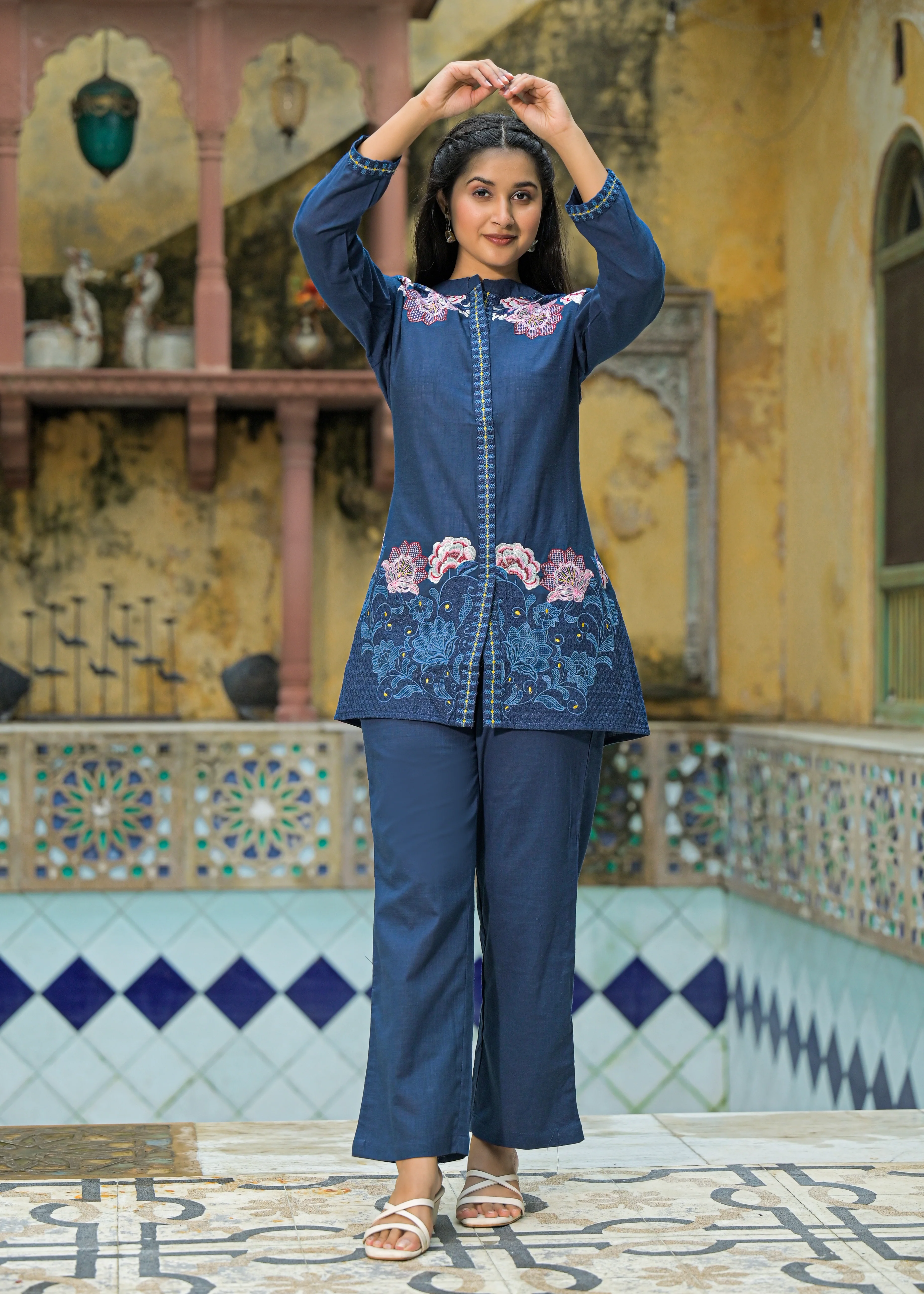 Sanjana hibis Embroidered Co-ord Set - Image 5
