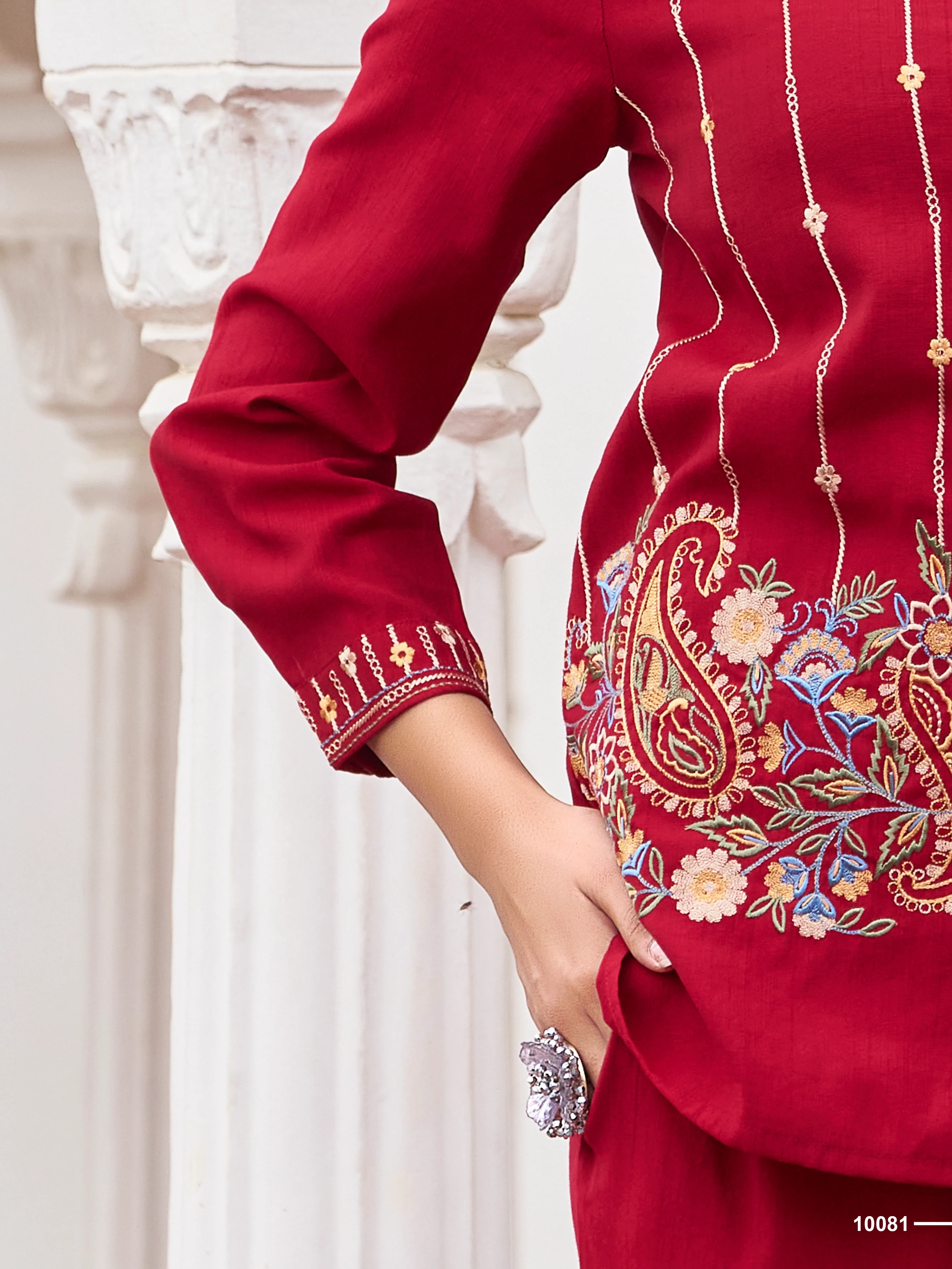 Opela Vermi Embroidery Co-ord set - Image 6