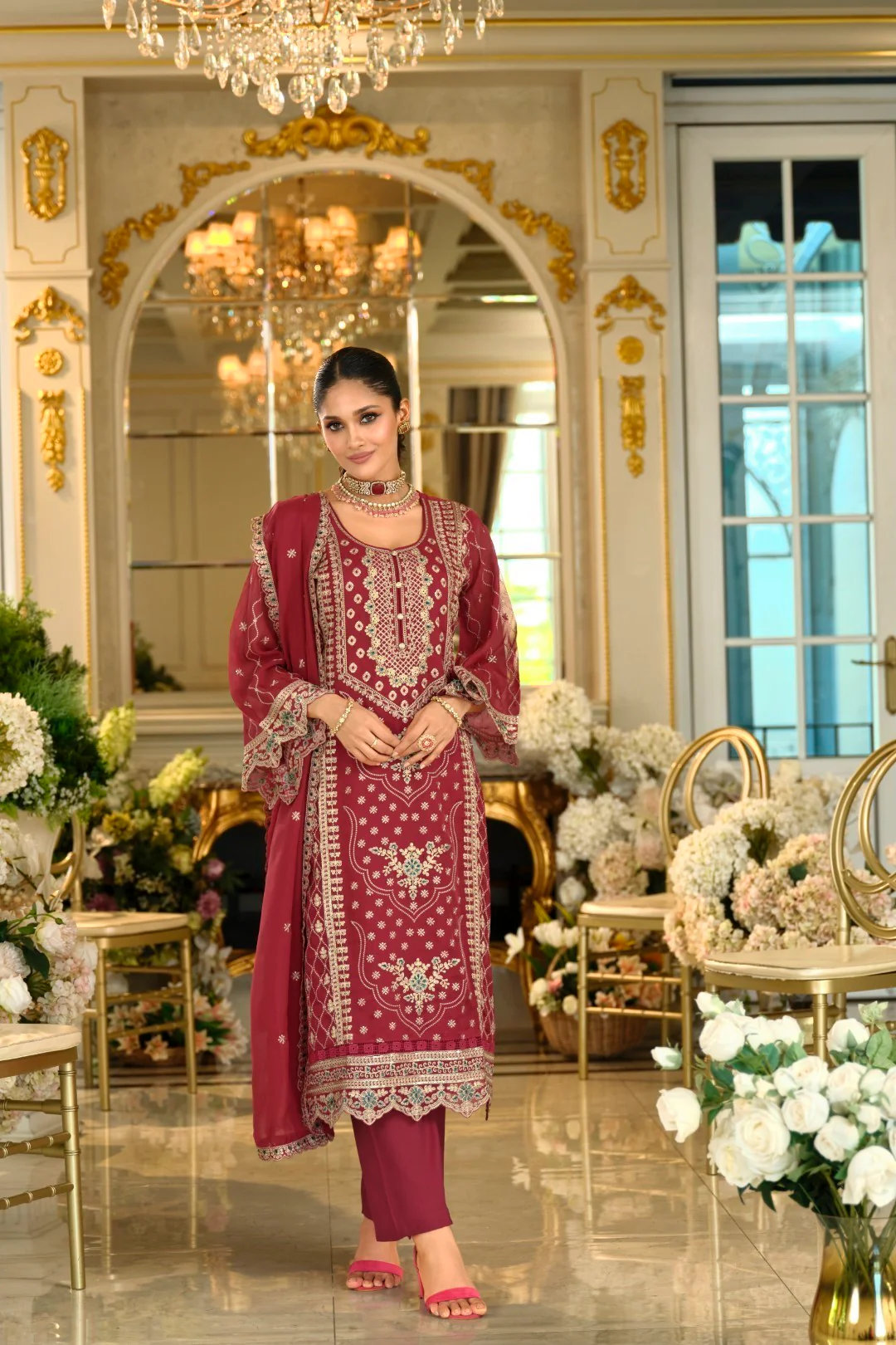 Itrake rose full work suit set - Image 5