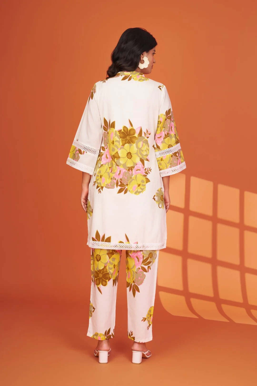 Mahua marigold cotton printed co-ord set - Image 3
