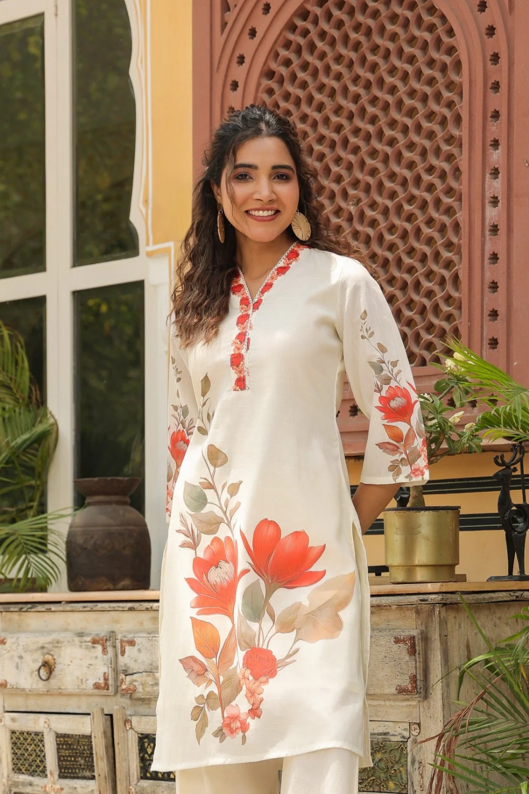 Vastramaya Raffles Cotton Printed Co-ord Set - Image 2