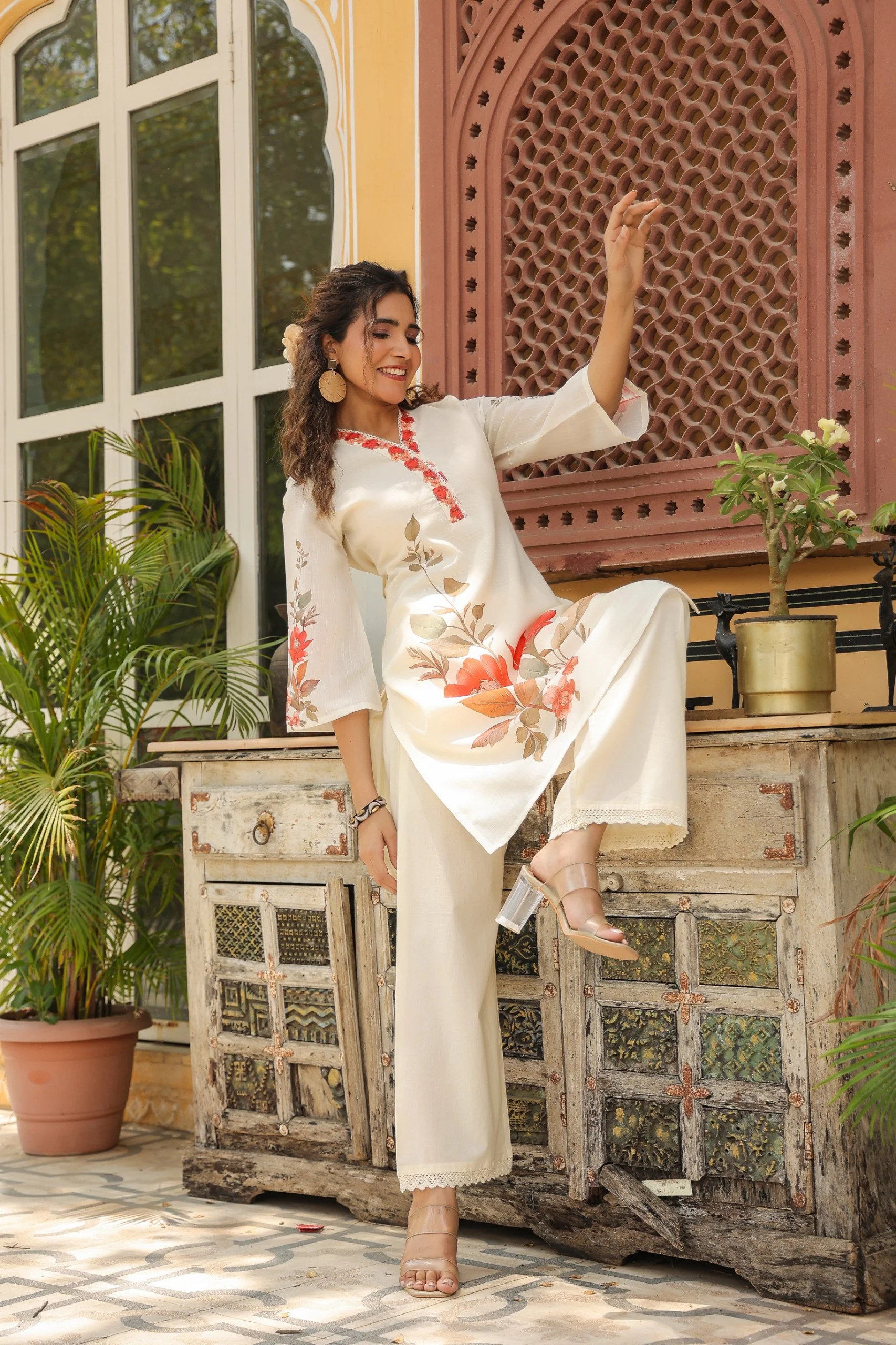 Vastramaya Raffles Cotton Printed Co-ord Set - Image 4