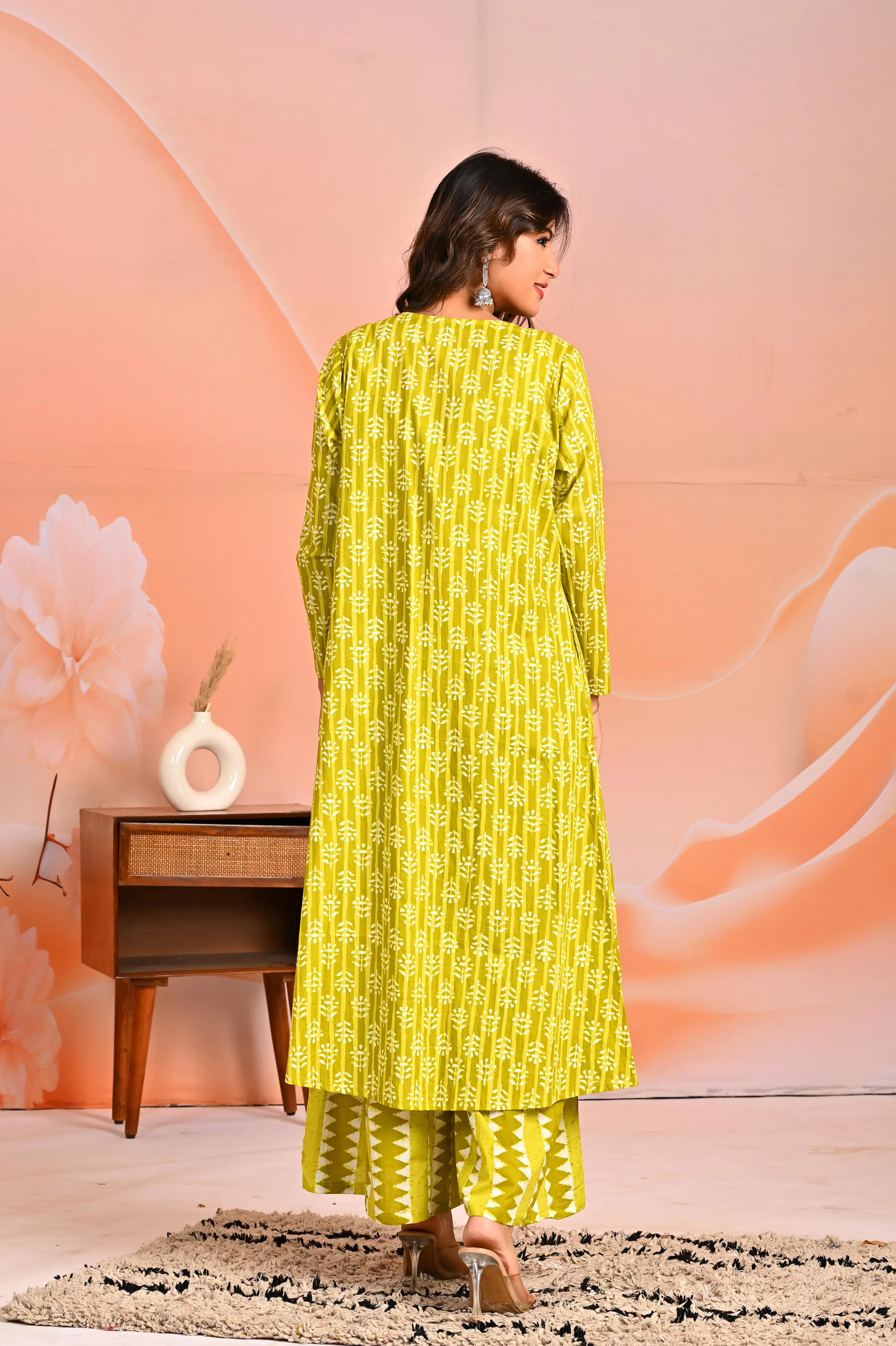 Mahua corn printed 3 pc fusion set - Image 3