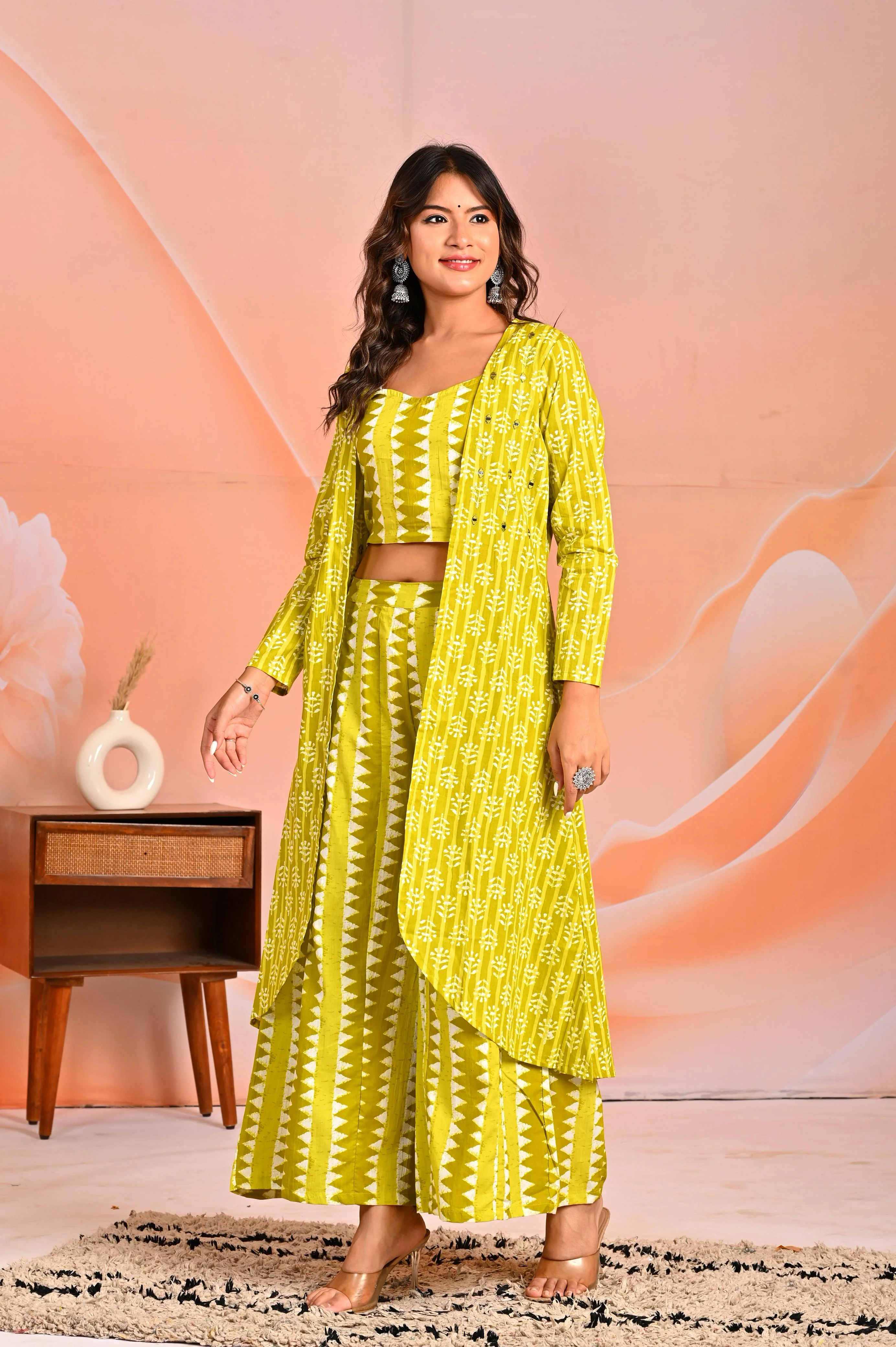 Mahua corn printed 3 pc fusion set - Image 6