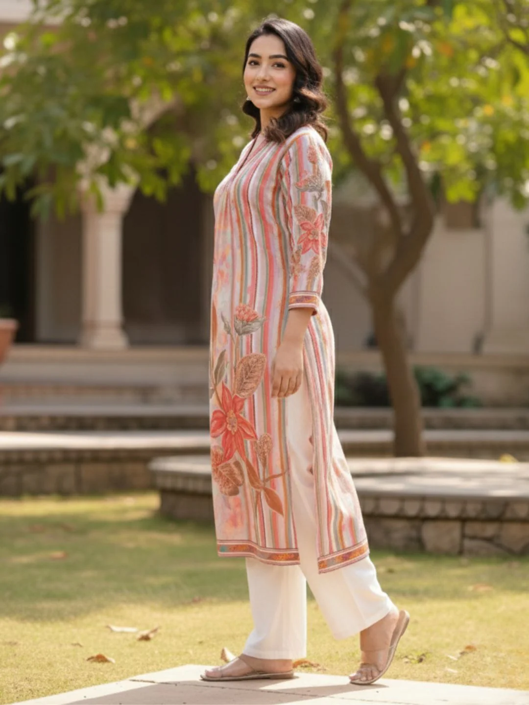 Maurya vivid cotton Kurta Pant set - Image 11