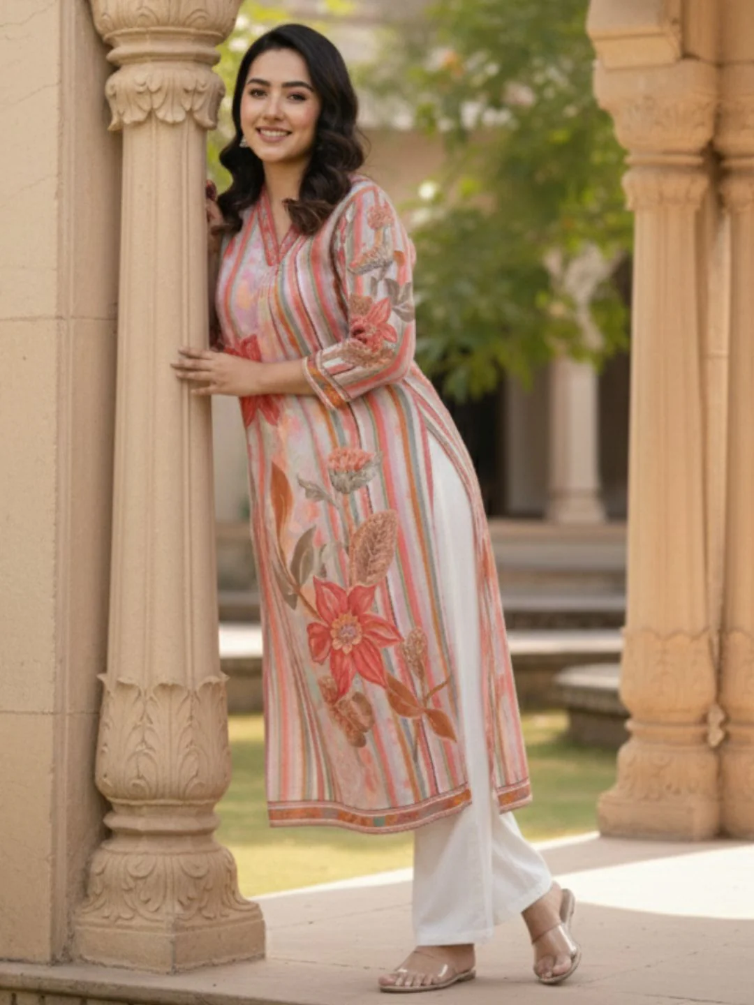 Maurya vivid cotton Kurta Pant set - Image 12