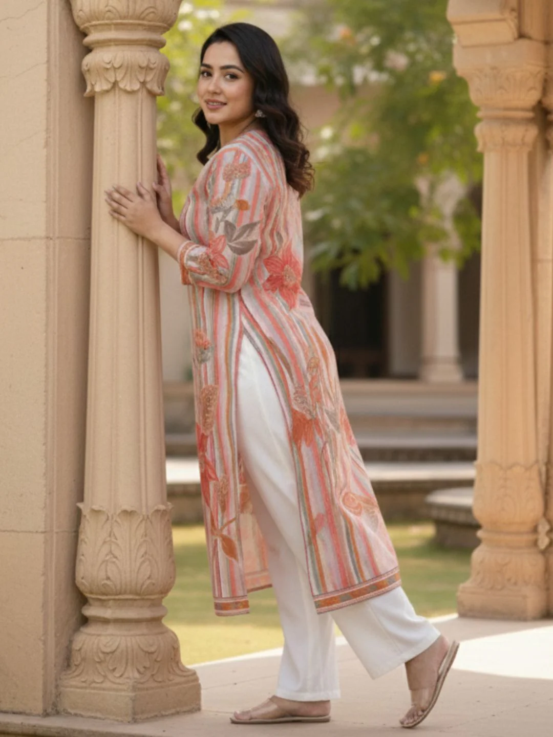 Maurya vivid cotton Kurta Pant set - Image 13
