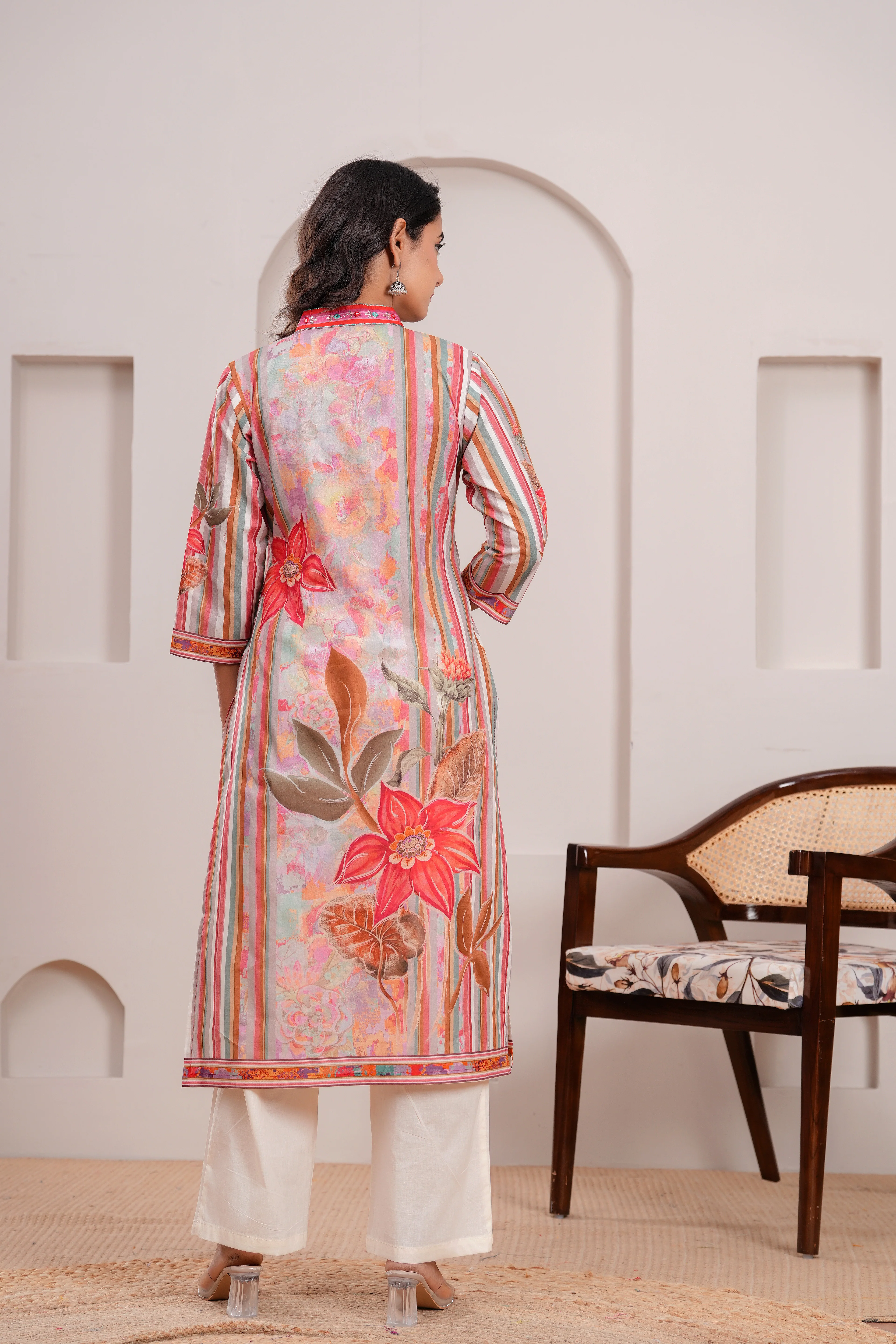 Maurya vivid cotton Kurta Pant set - Image 21