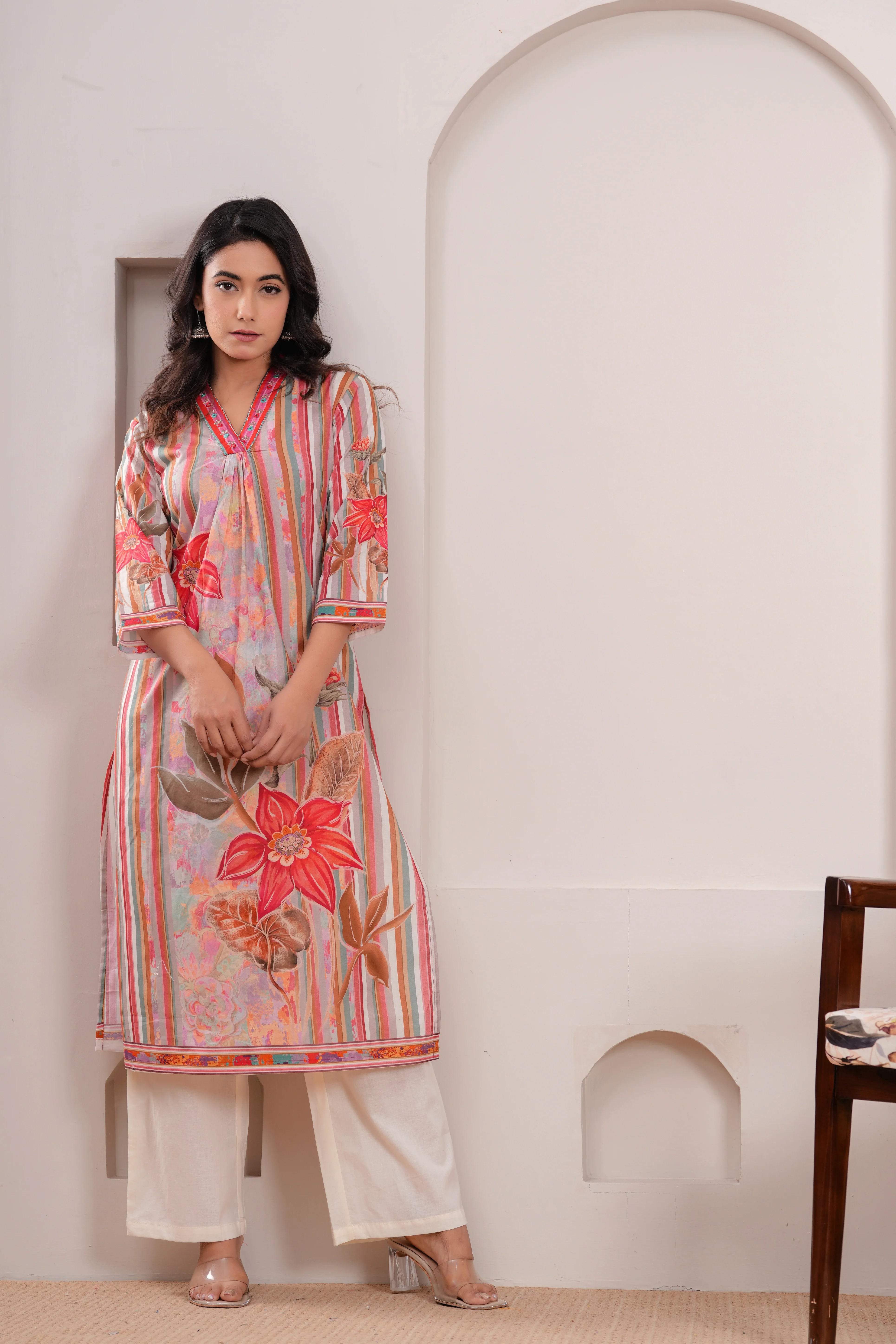Maurya vivid cotton Kurta Pant set - Image 22