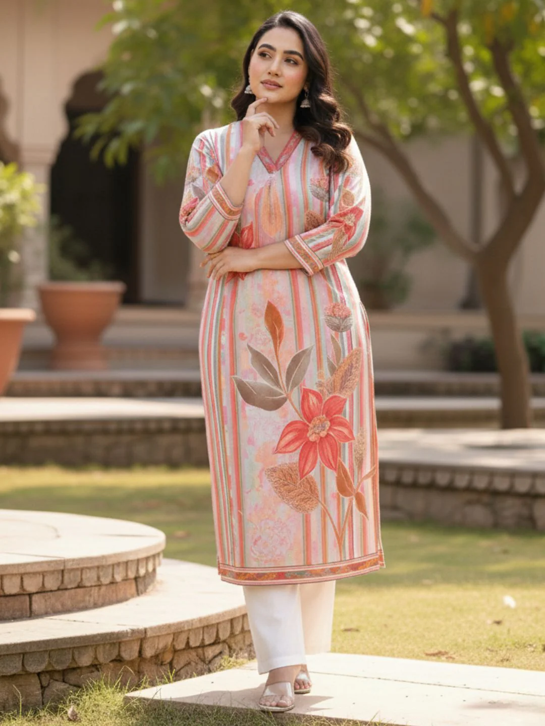 Maurya vivid cotton Kurta Pant set - Image 3