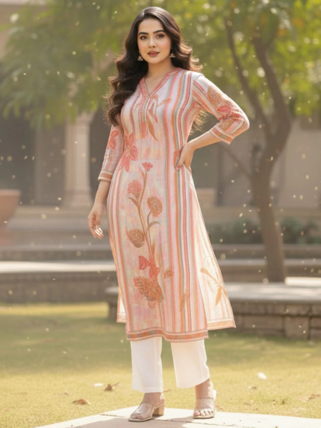 Maurya vivid cotton Kurta Pant set - Image 5