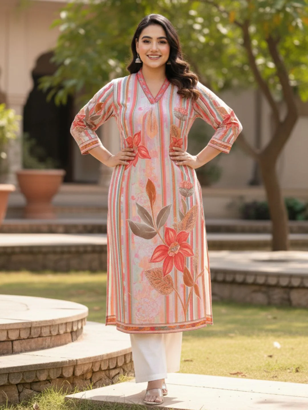 Maurya vivid cotton Kurta Pant set - Image 6