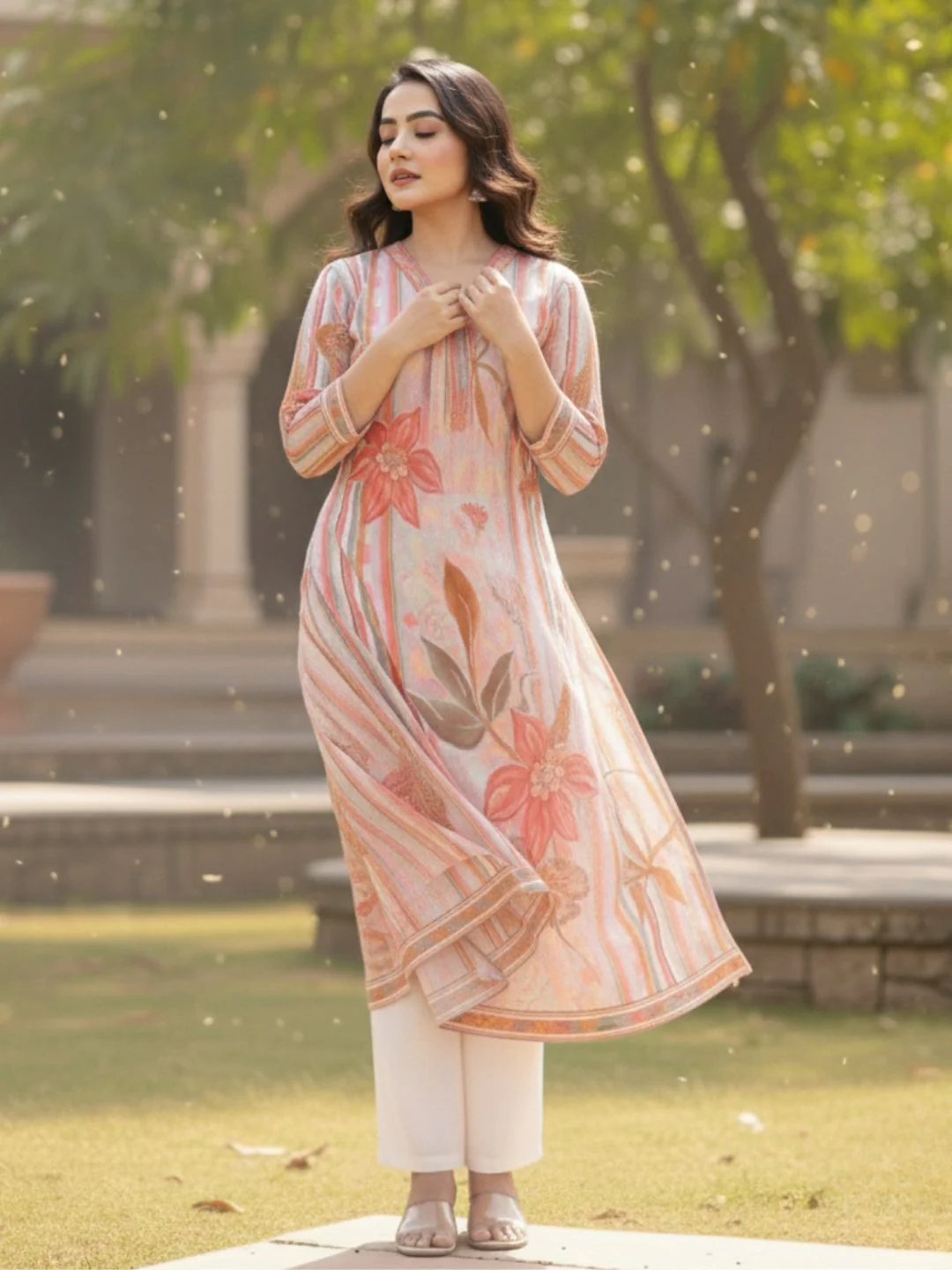 Maurya vivid cotton Kurta Pant set - Image 7