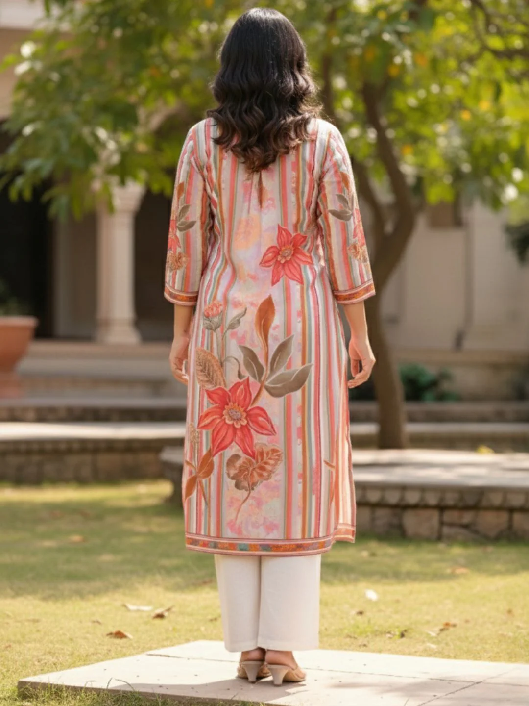 Maurya vivid cotton Kurta Pant set - Image 9