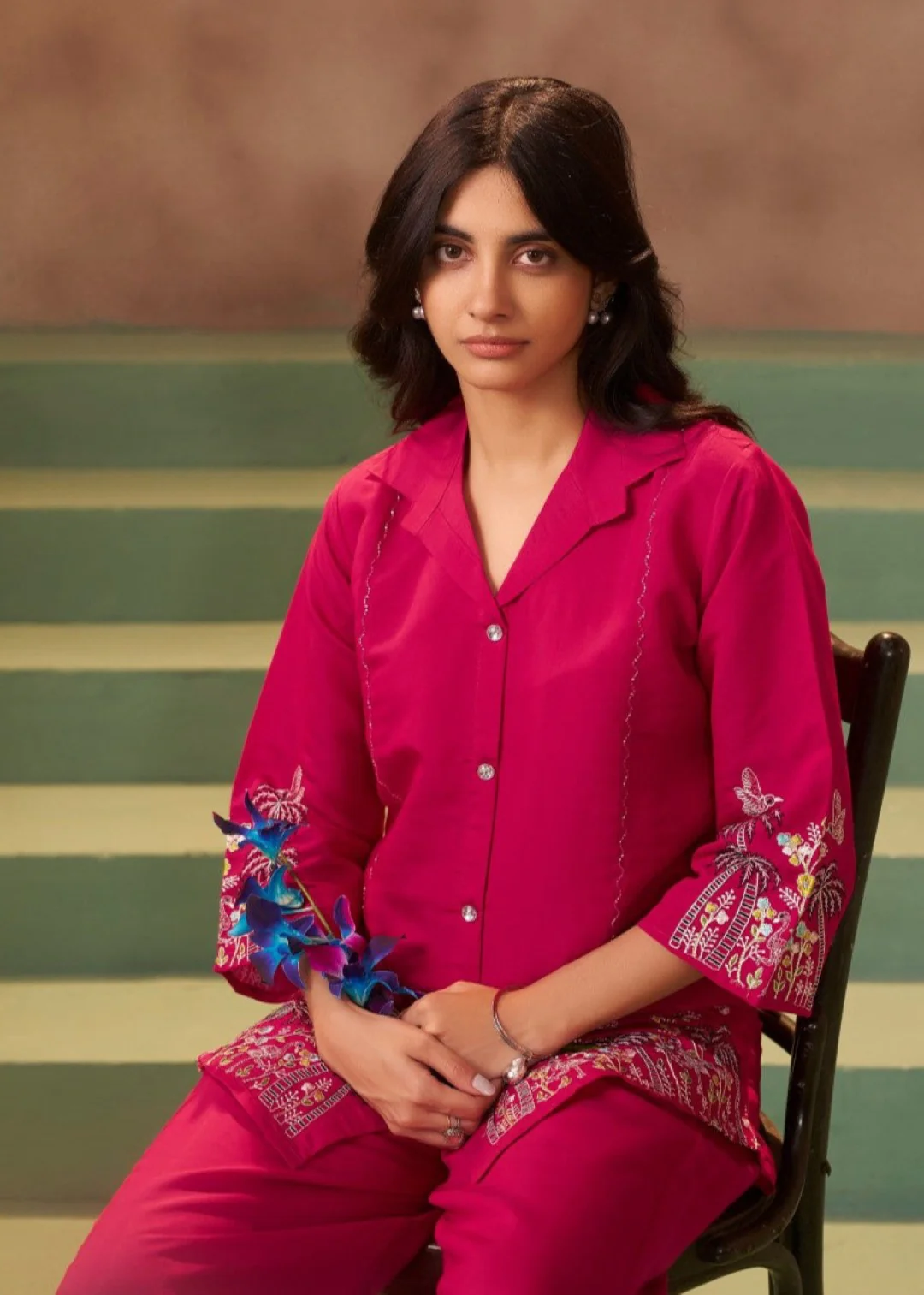 Tiesta Carmine work Co-ord set - Image 2
