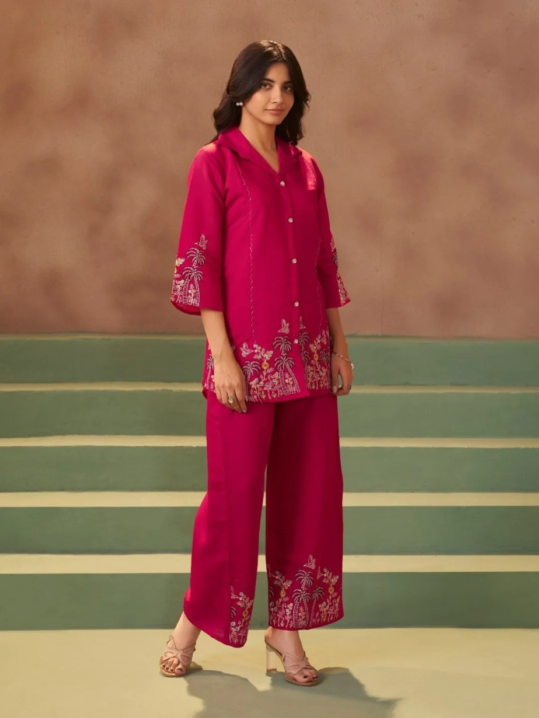 Tiesta Carmine work Co-ord set - Image 4