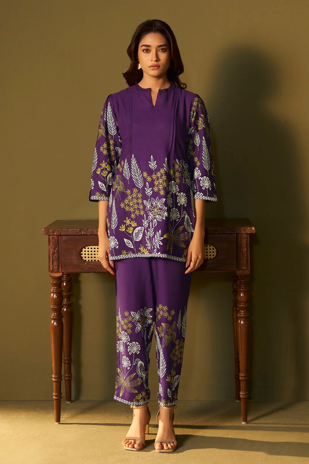 Trisha thistle printed co-ord set - Image 6