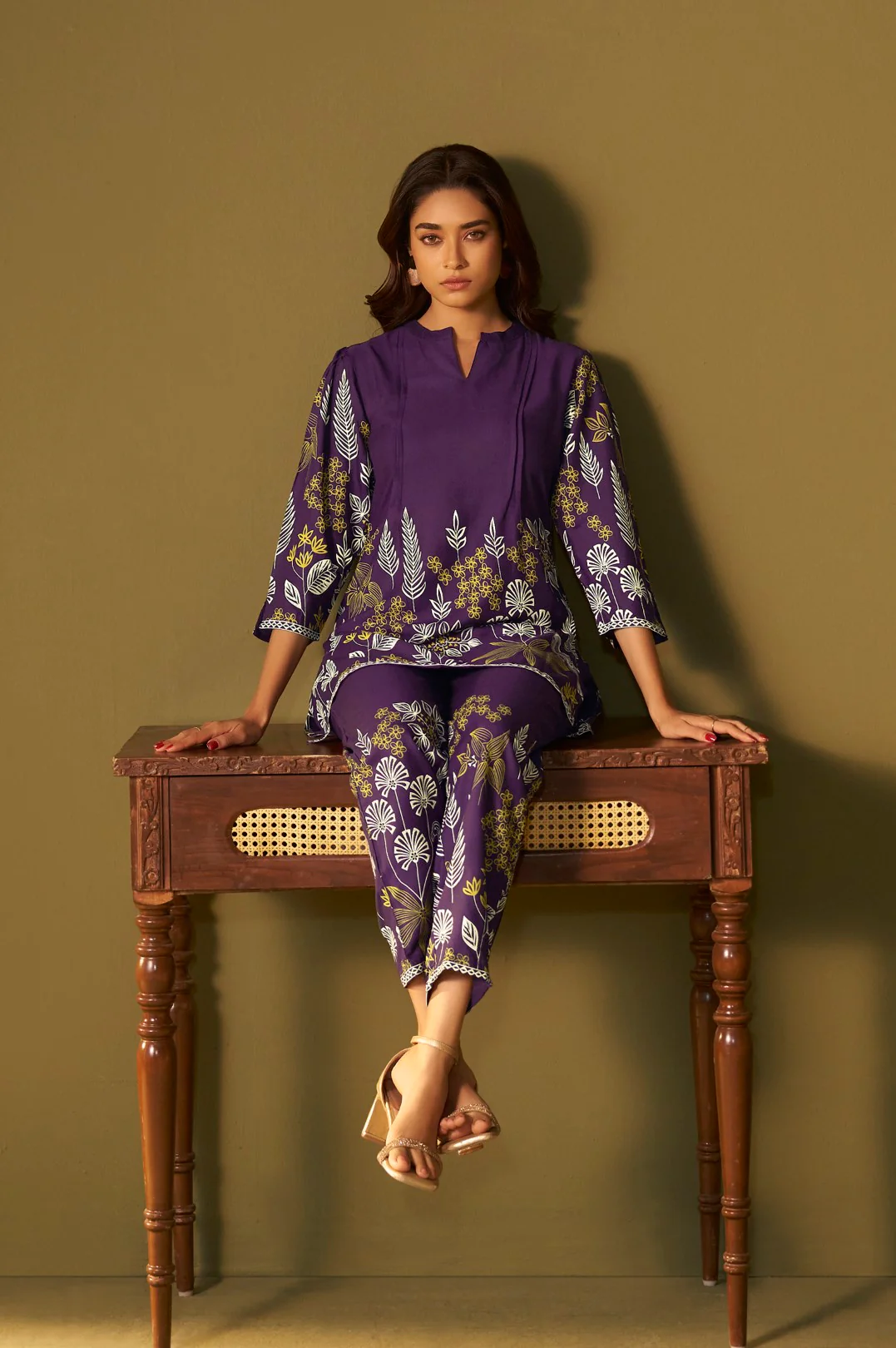 Trisha thistle printed co-ord set - Image 7