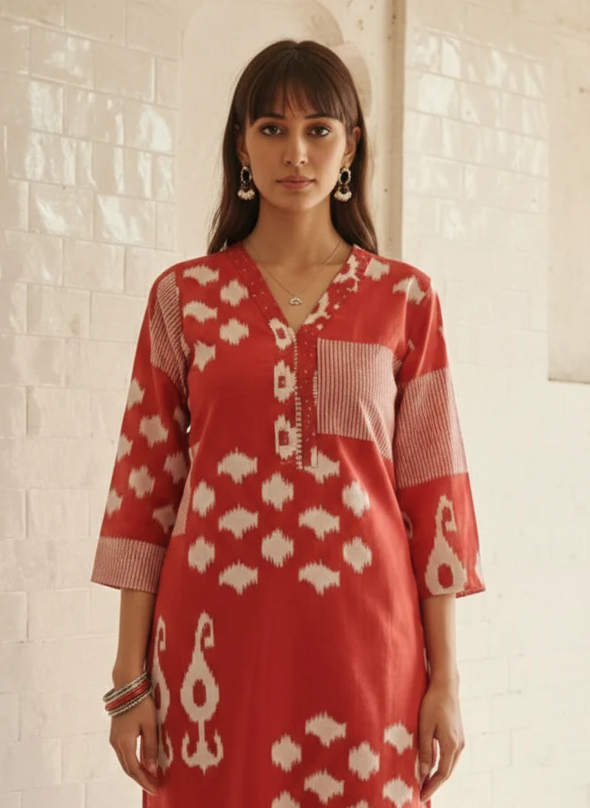 Swades vermi cotton kurta pant set - Image 2