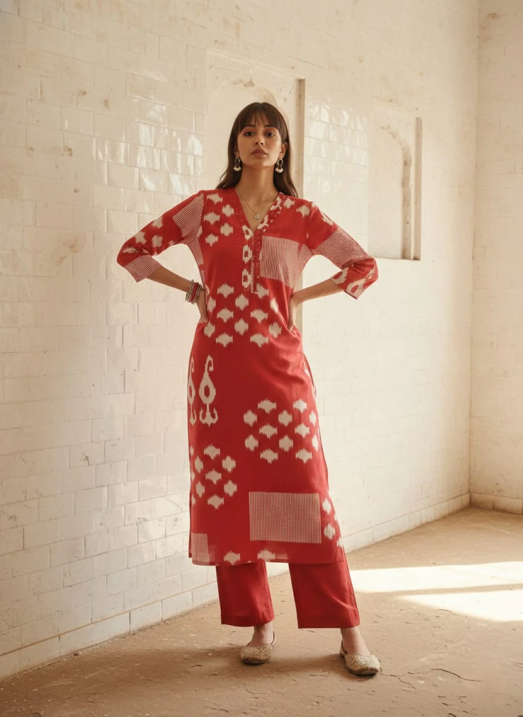 Swades vermi cotton kurta pant set - Image 5