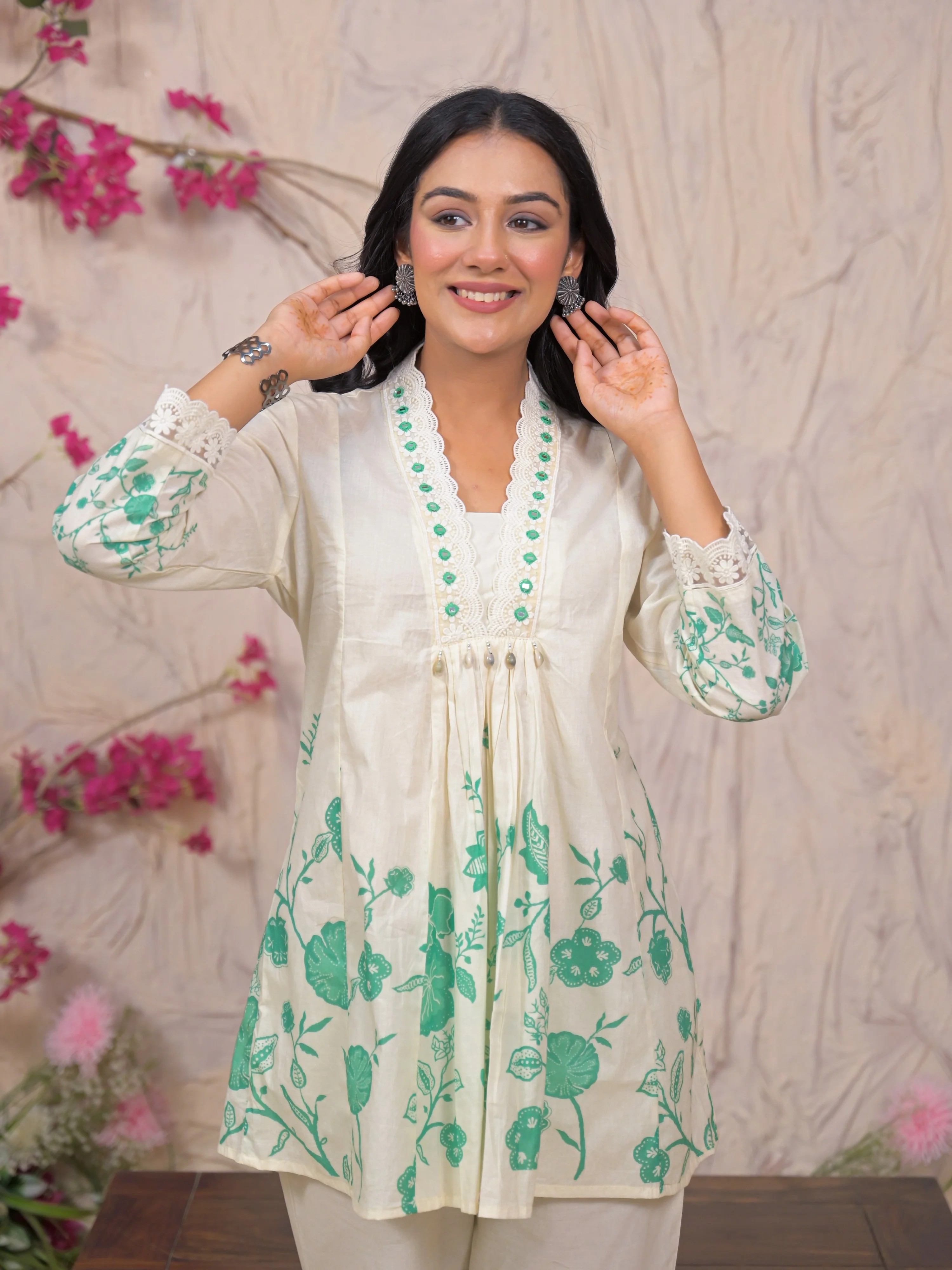 Bali Fern Cotton Co-ord Set - Image 2