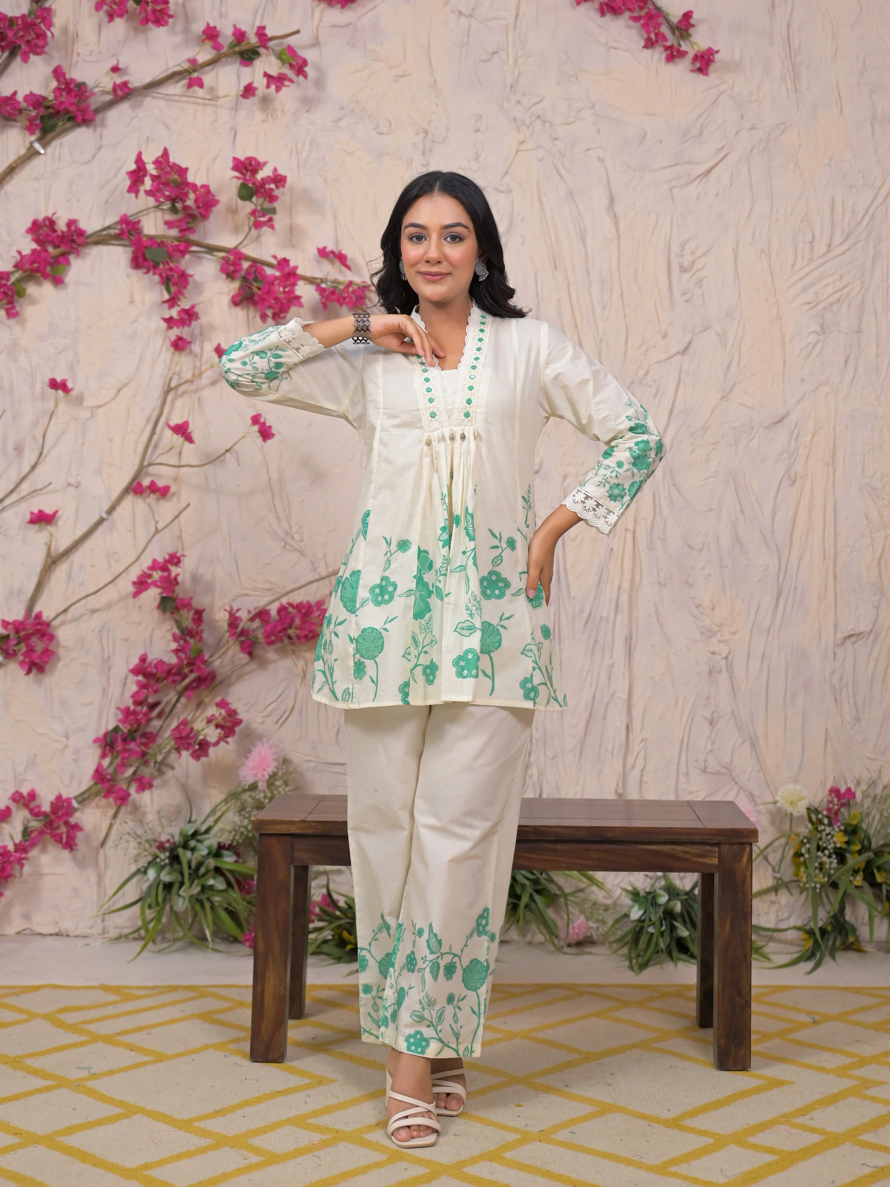 Bali Fern Cotton Co-ord Set - Image 3