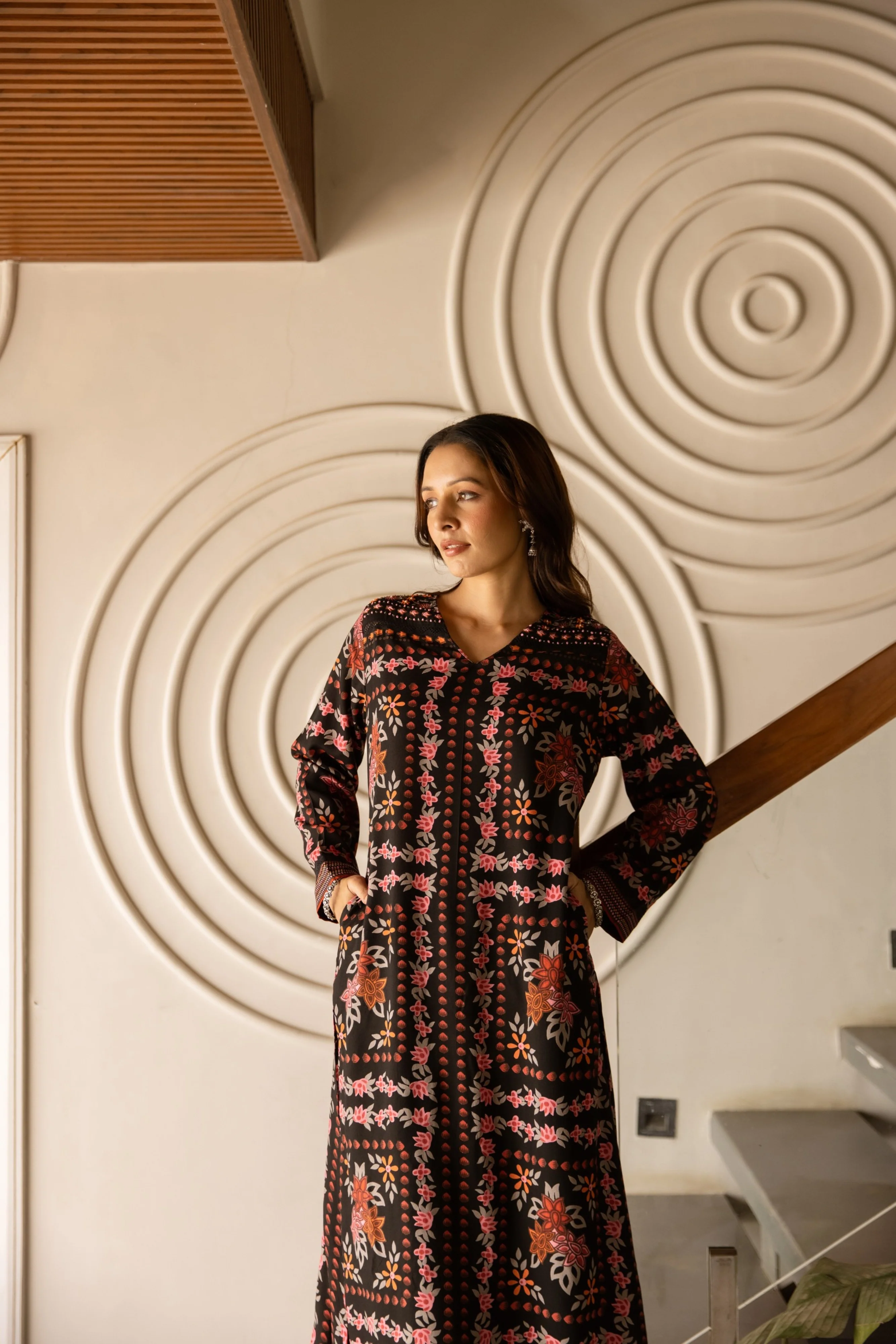 Kabool jade printed kurta pant set - Image 5