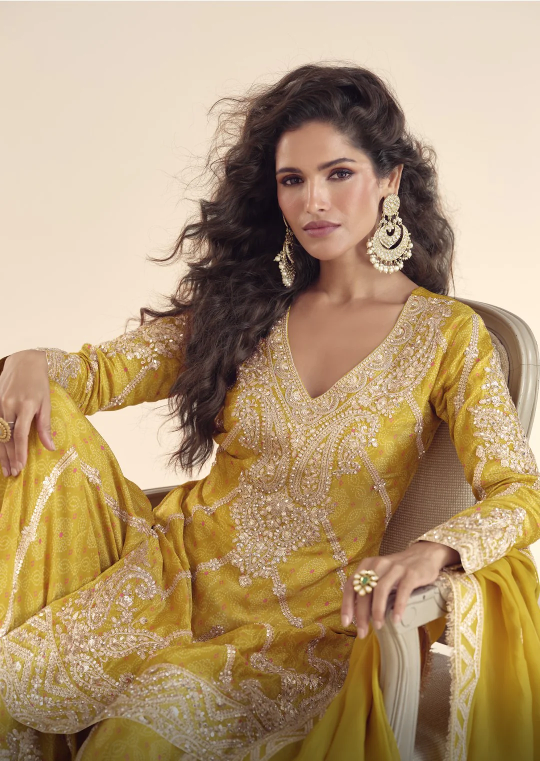 Koyal Amber Full Work Gharara set - Image 3