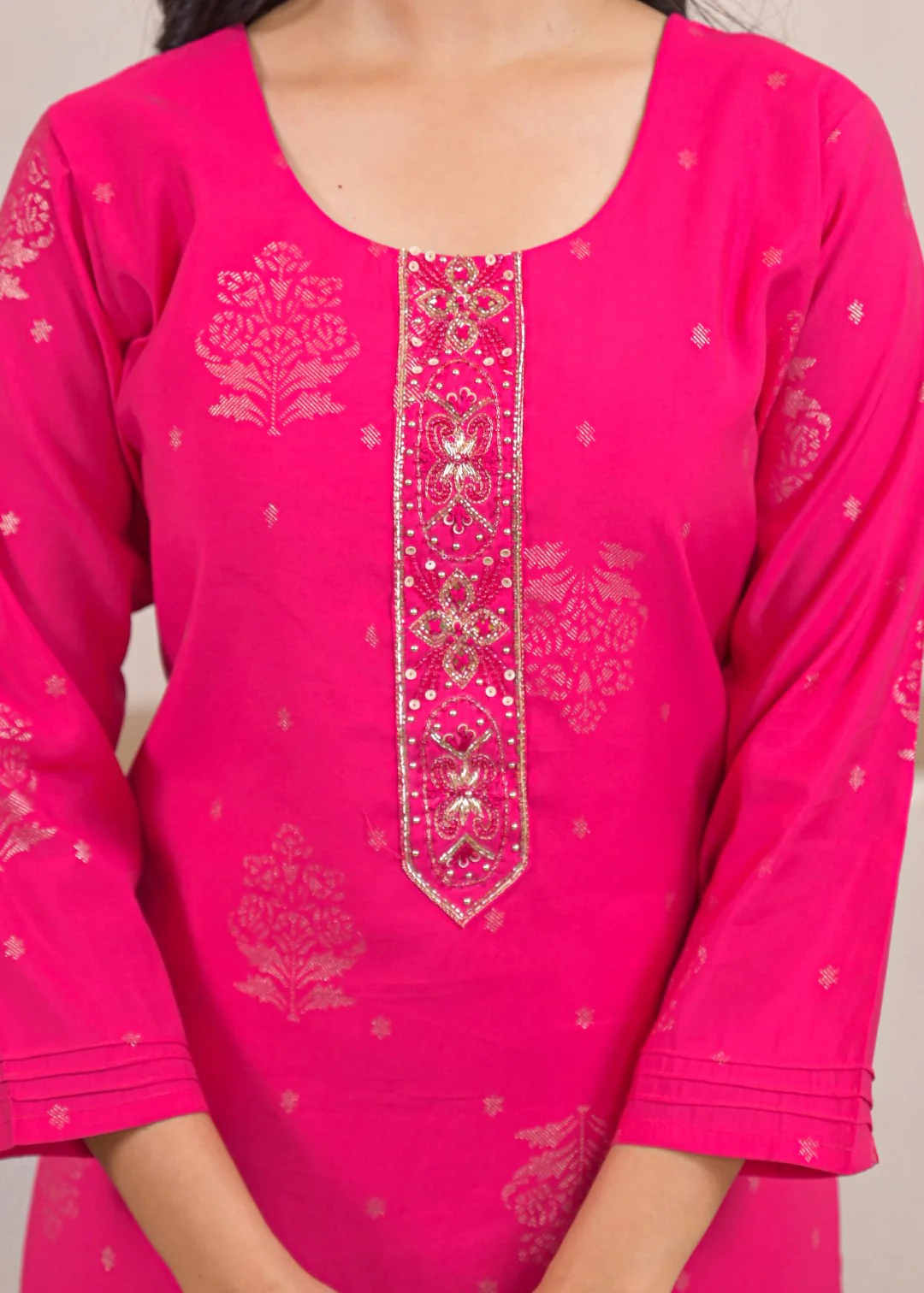 Shanti Raspberry Work Suit Set - Image 5