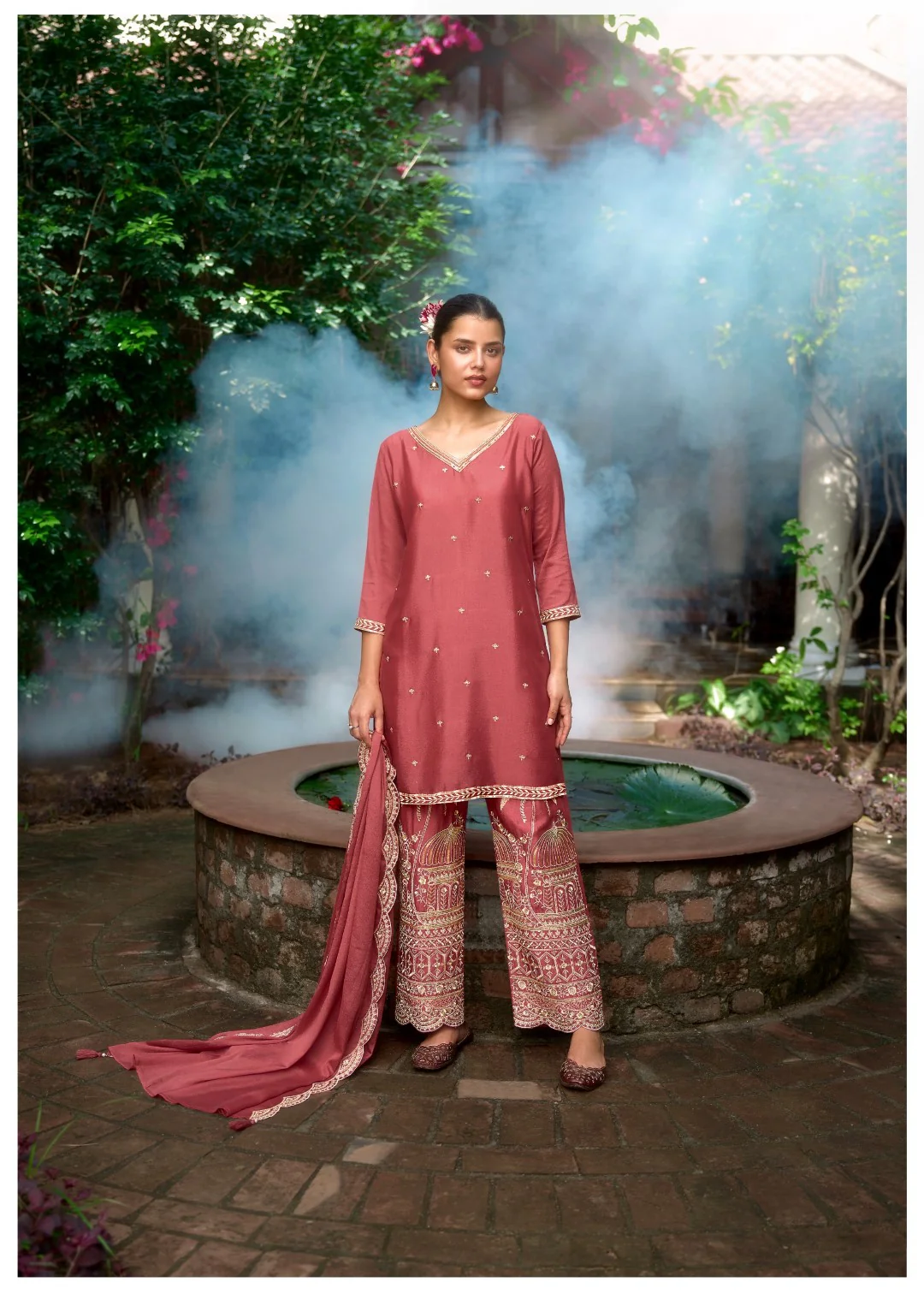 Barista Rust Full embroidery suit set - Image 4