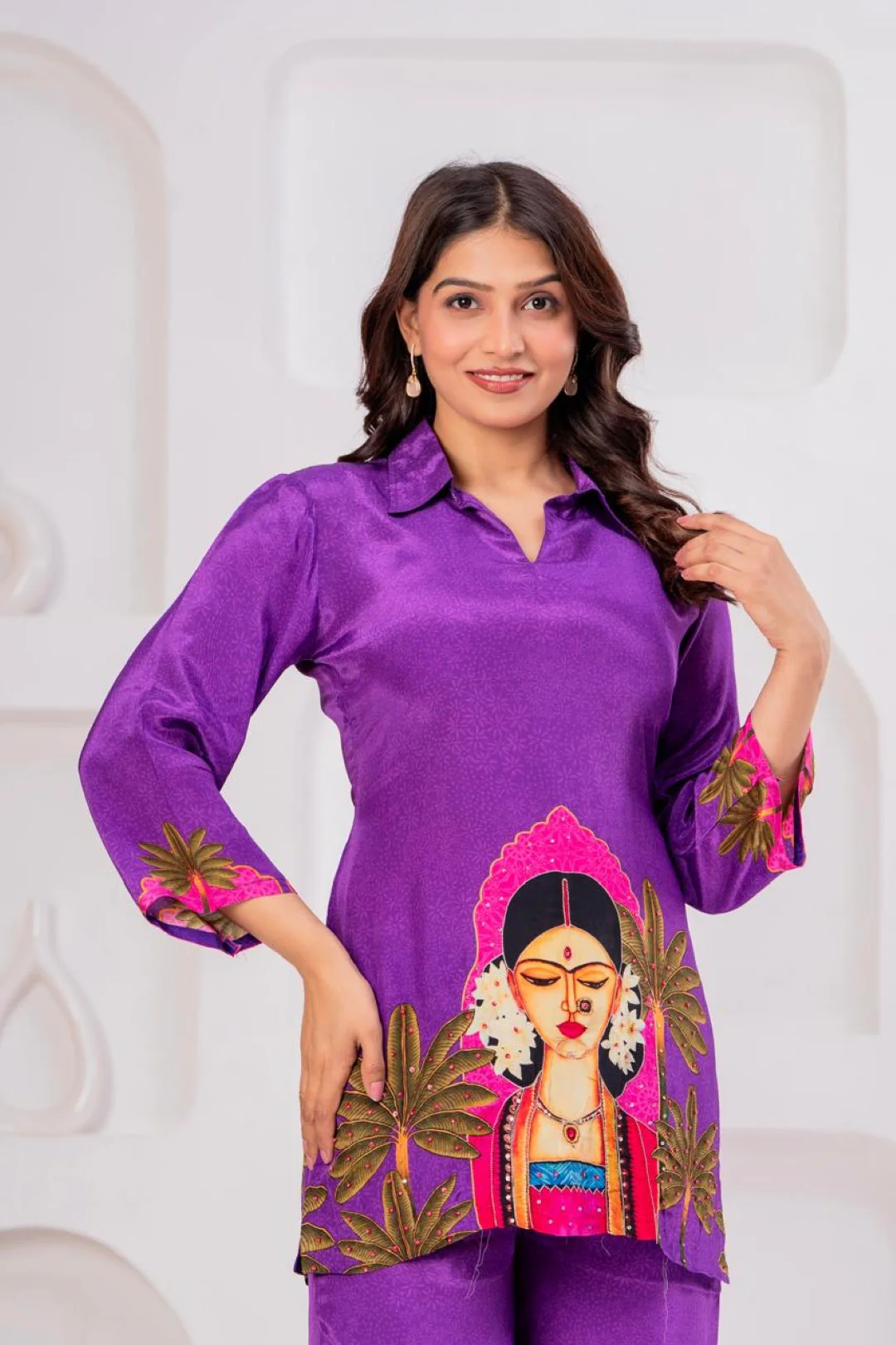 Maurya Claret Printed Co-ord Set - Image 2