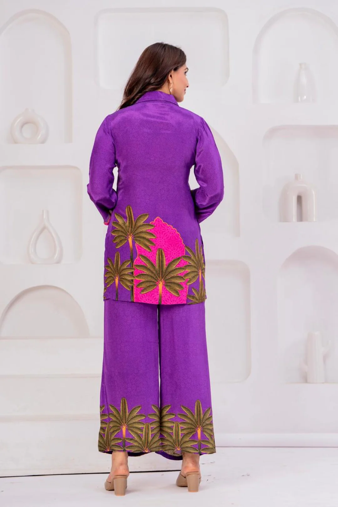 Maurya Claret Printed Co-ord Set - Image 3