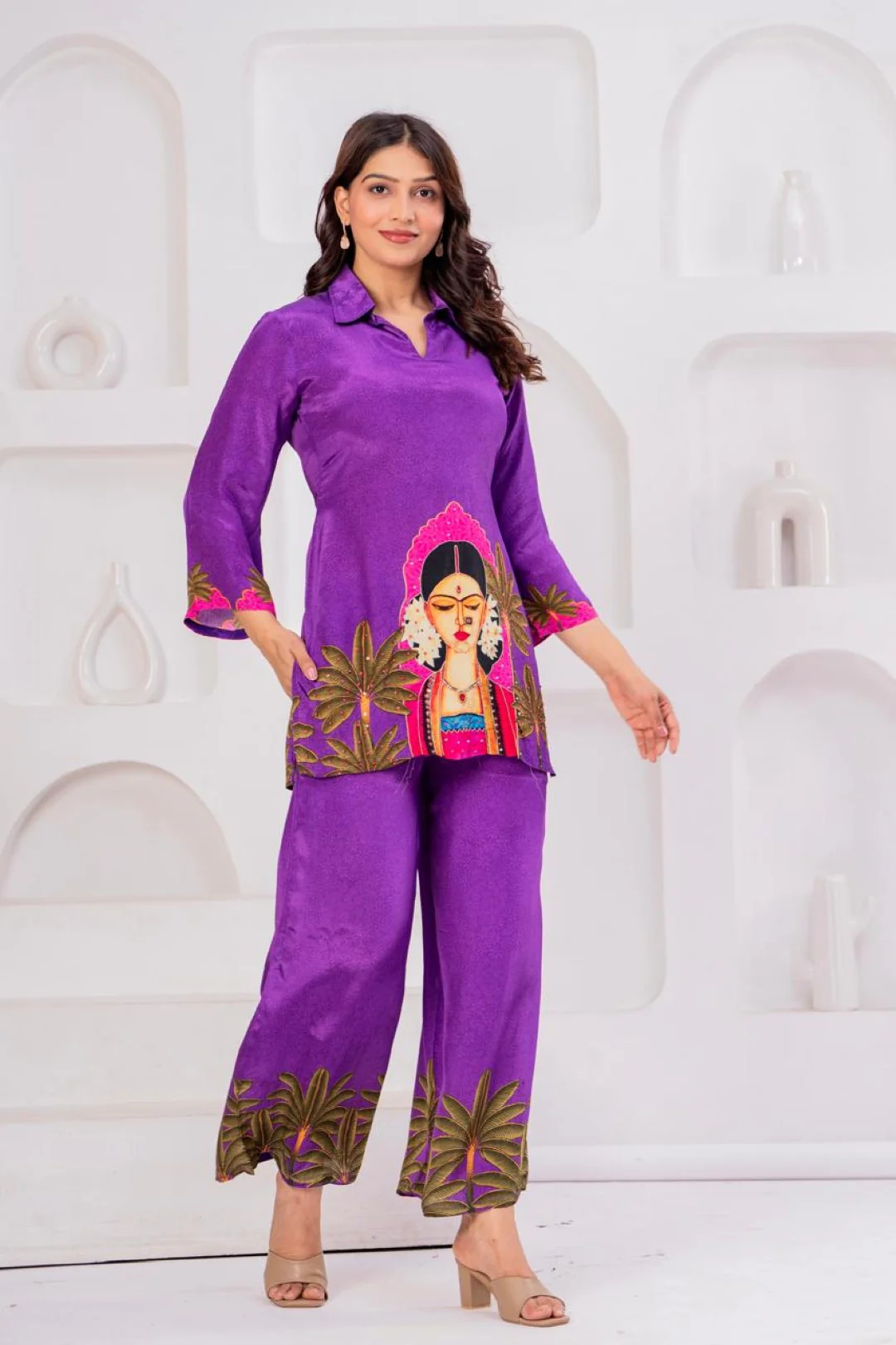 Maurya Claret Printed Co-ord Set - Image 8