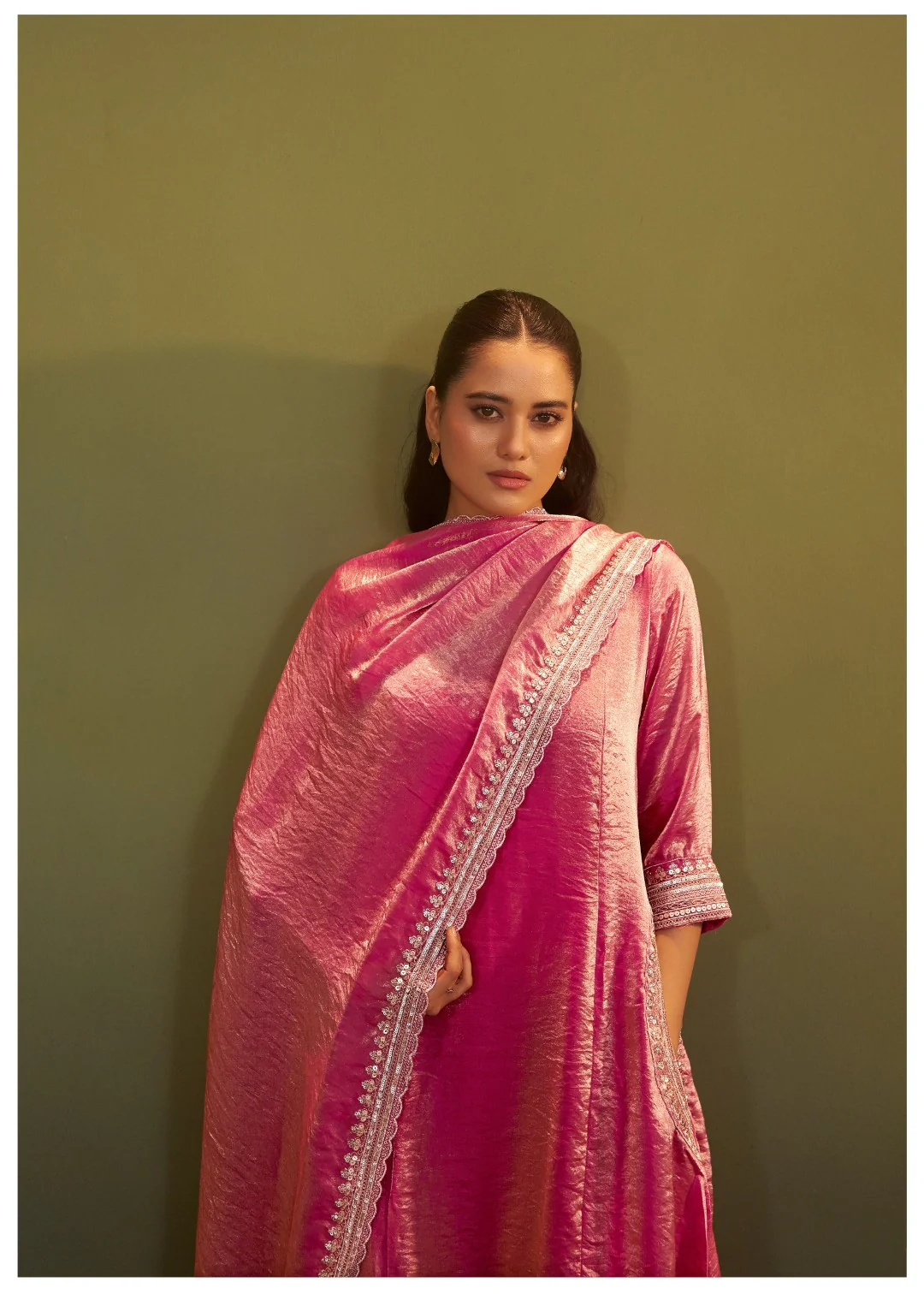Jagriti Rose Full Work Suit set - Image 6