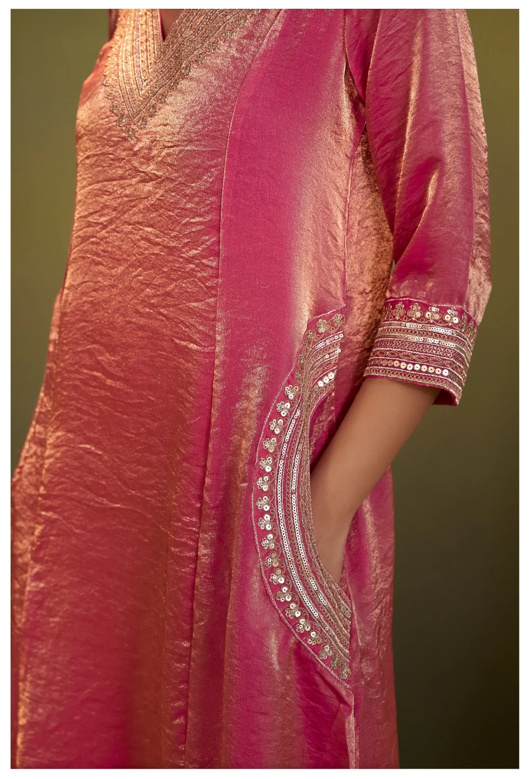 Jagriti Rose Full Work Suit set - Image 7