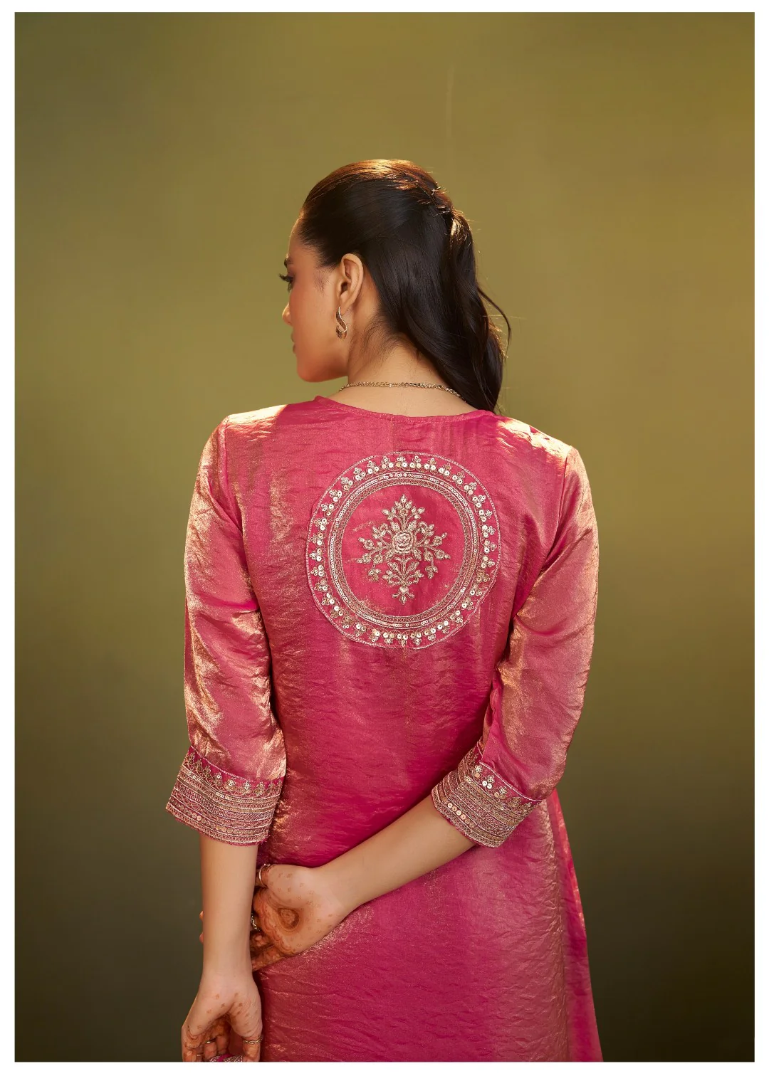 Jagriti Rose Full Work Suit set - Image 8