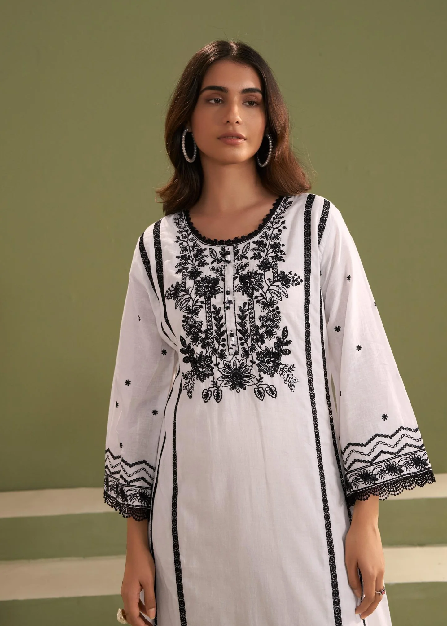 Nadira Seashell Embroidery Suit Set - Image 2